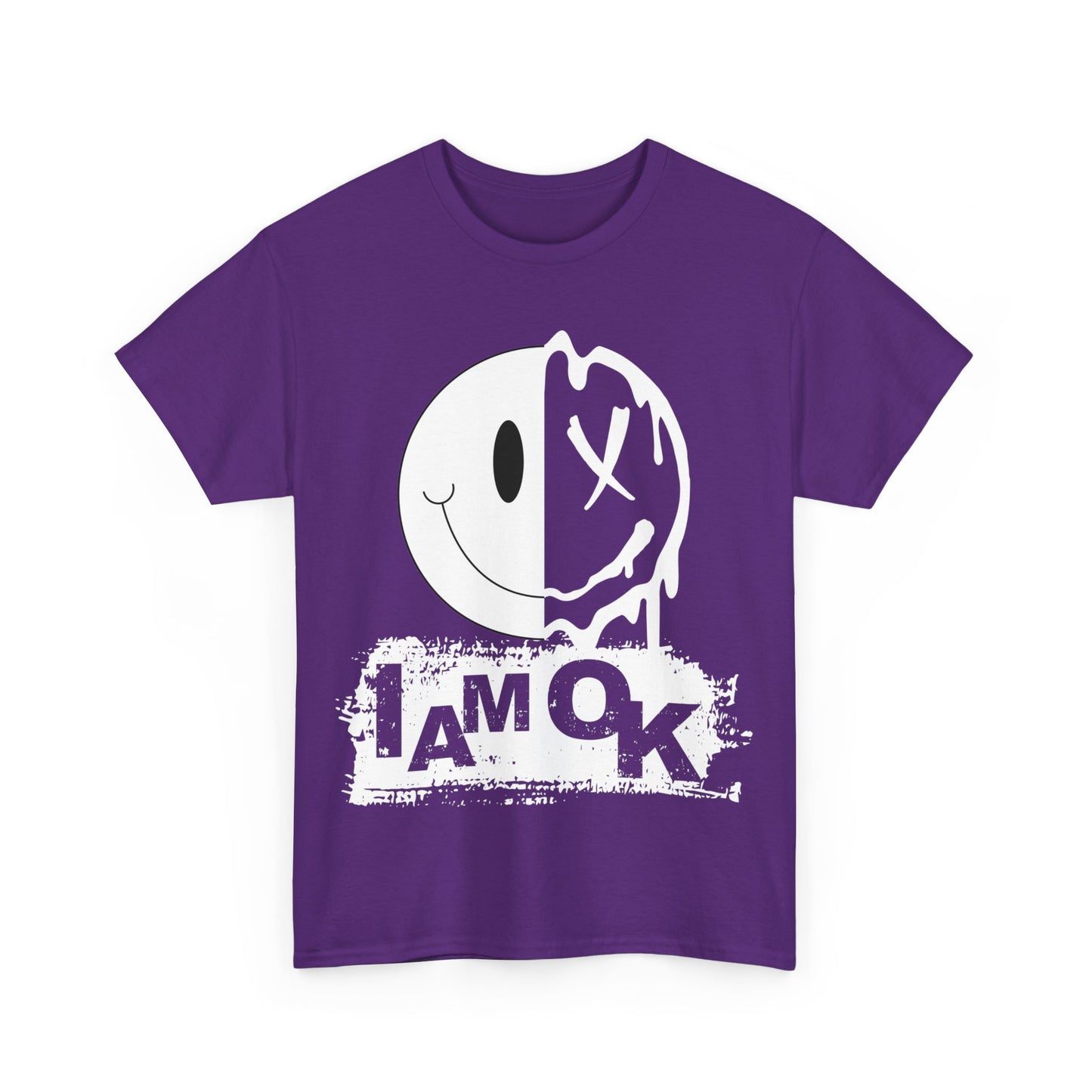 I AM OK | Melting Inside T-Shirt Purple