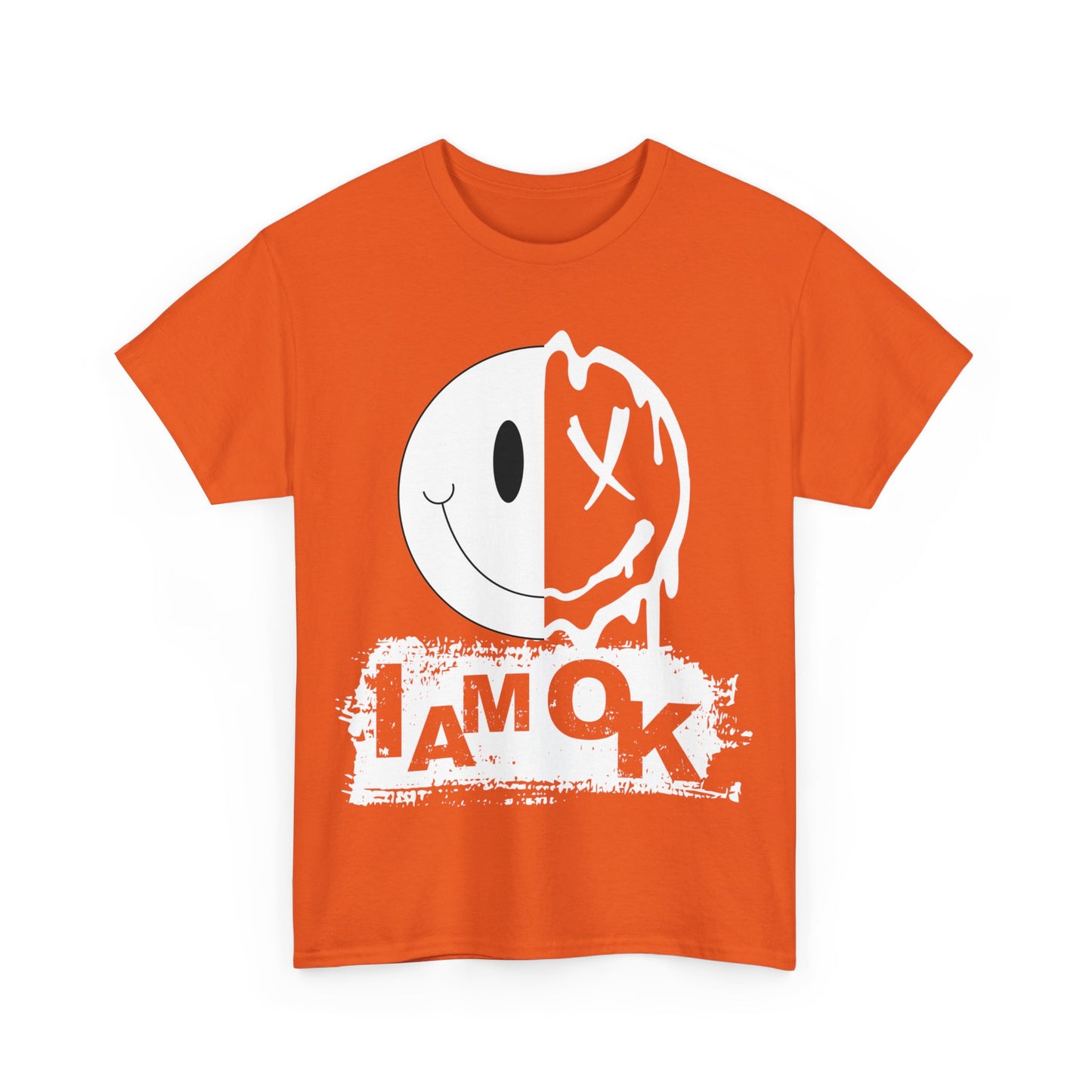 I AM OK | Melting Inside T-Shirt Orange