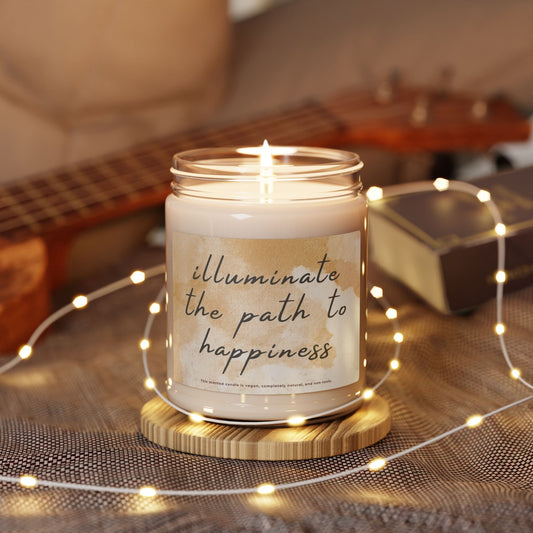 Scented Soy Candle | Illuminate the Path to Happiness