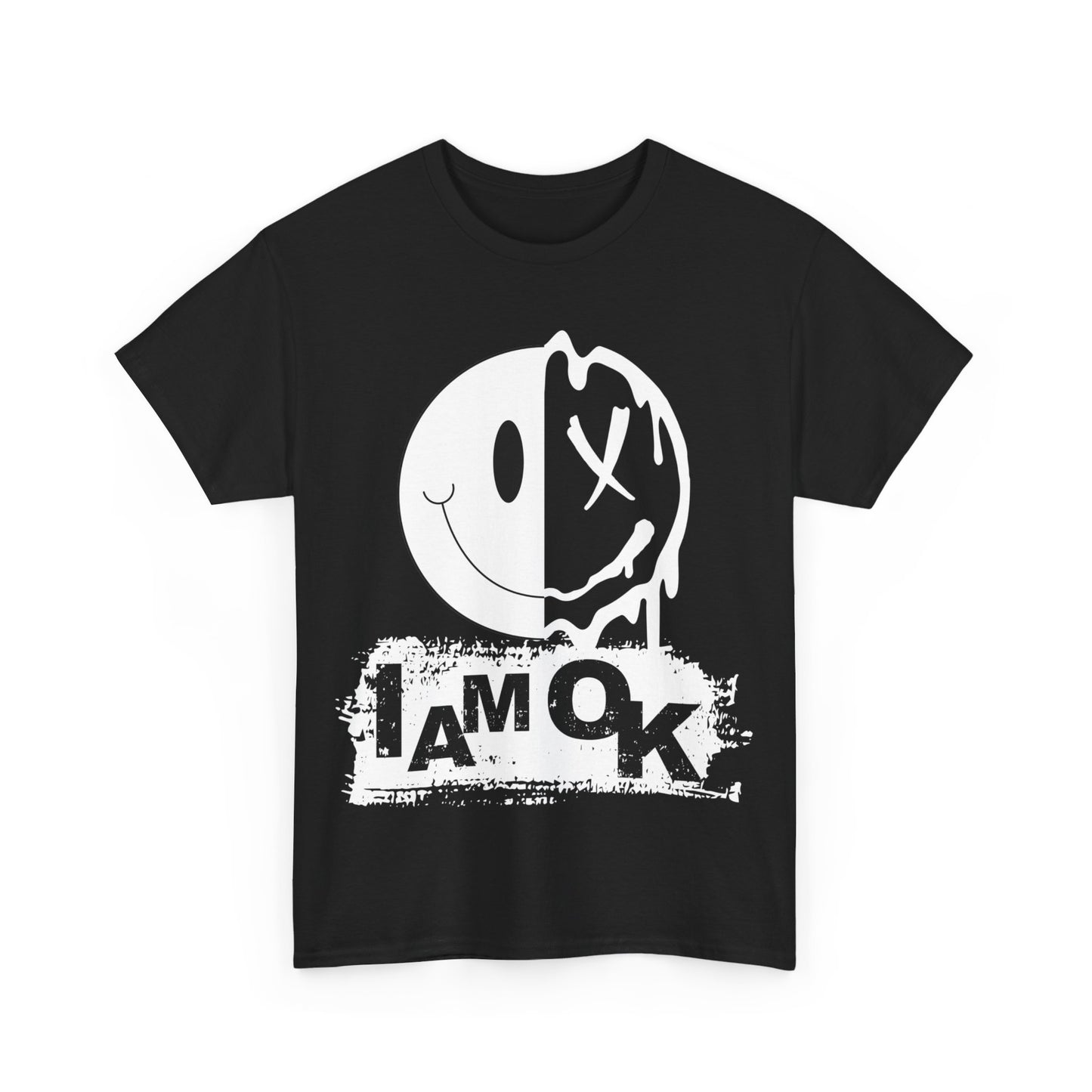 I AM OK | Melting Inside T-Shirt Black