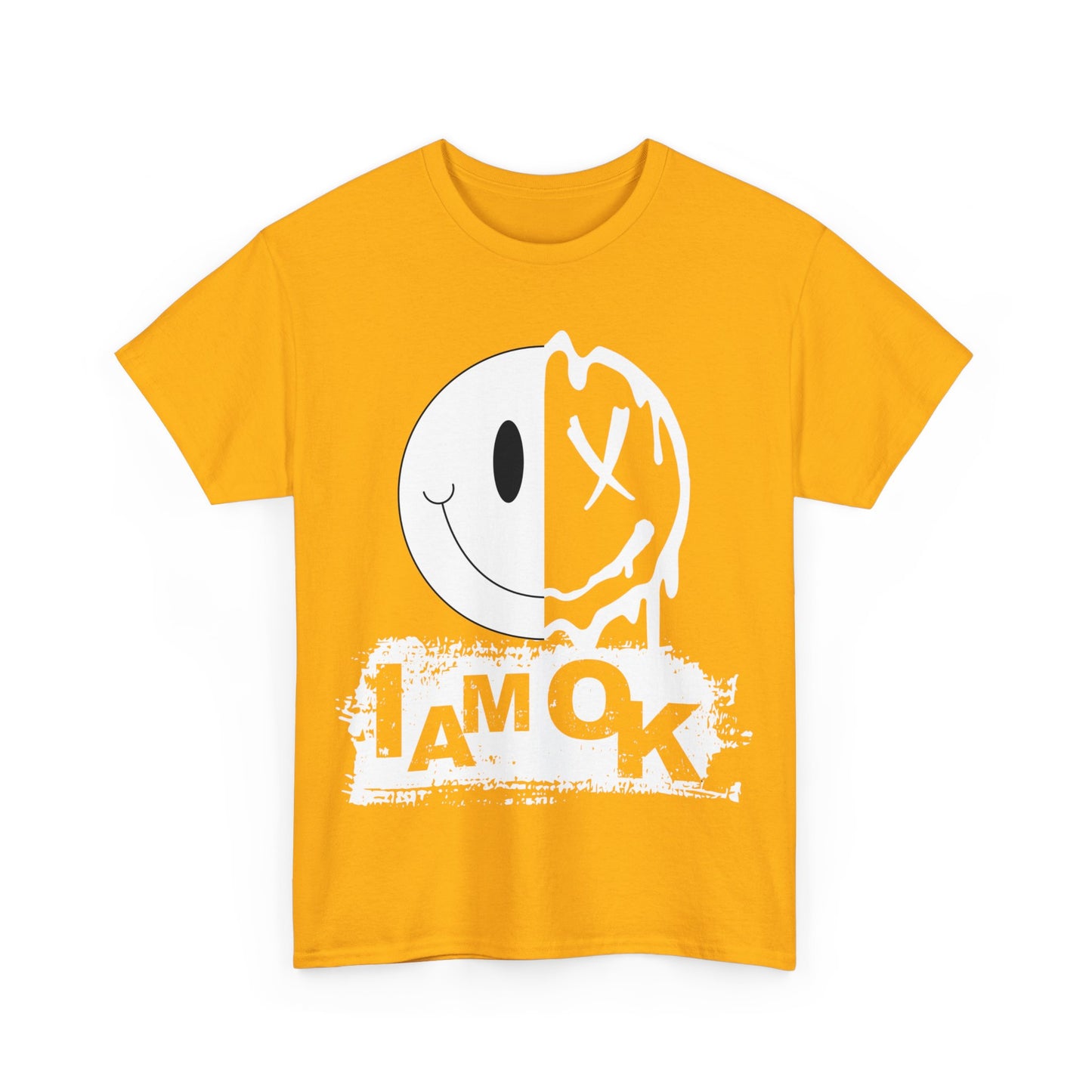 I AM OK | Melting Inside T-Shirt Gold