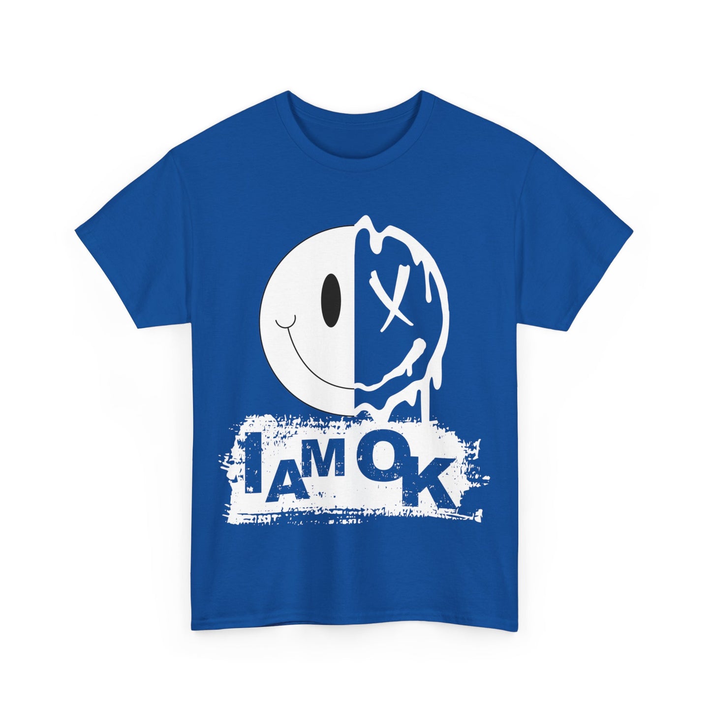 I AM OK | Melting Inside T-Shirt Royal