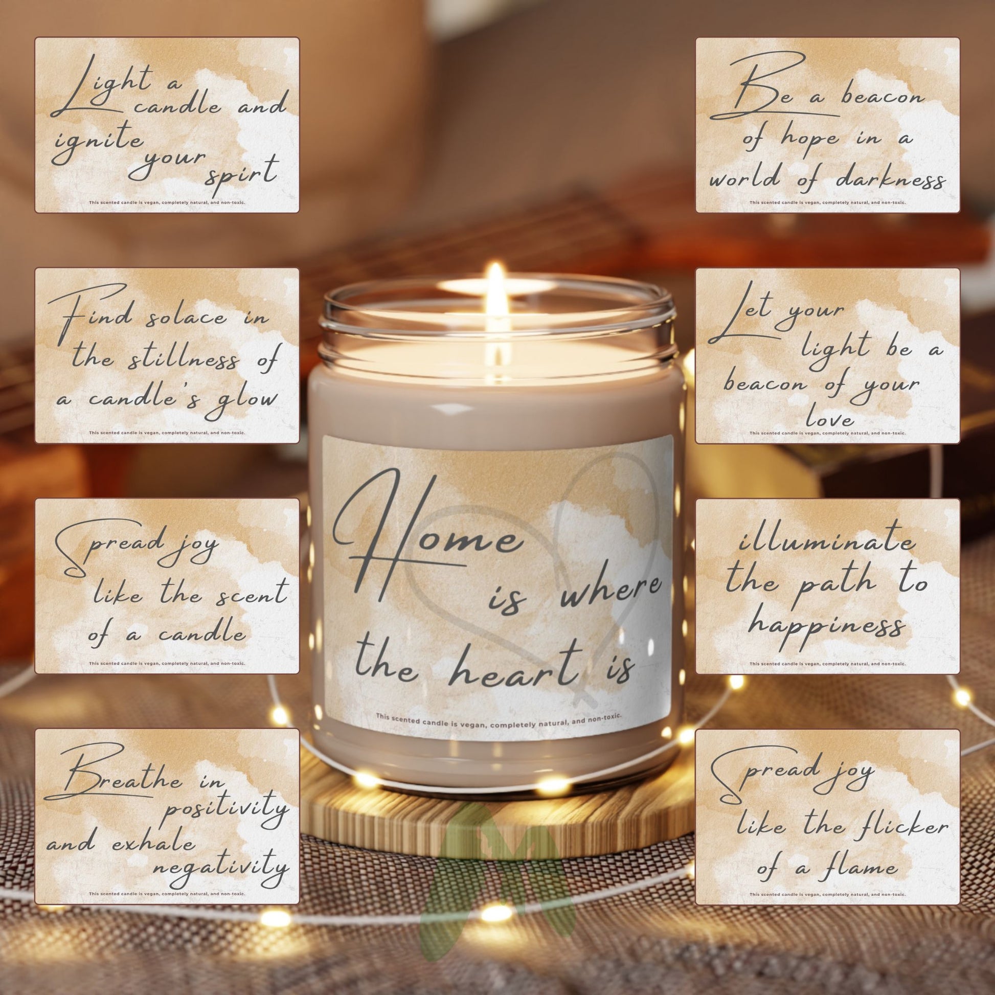 Home is Where the Heart Is soy candle with relaxing ambiance