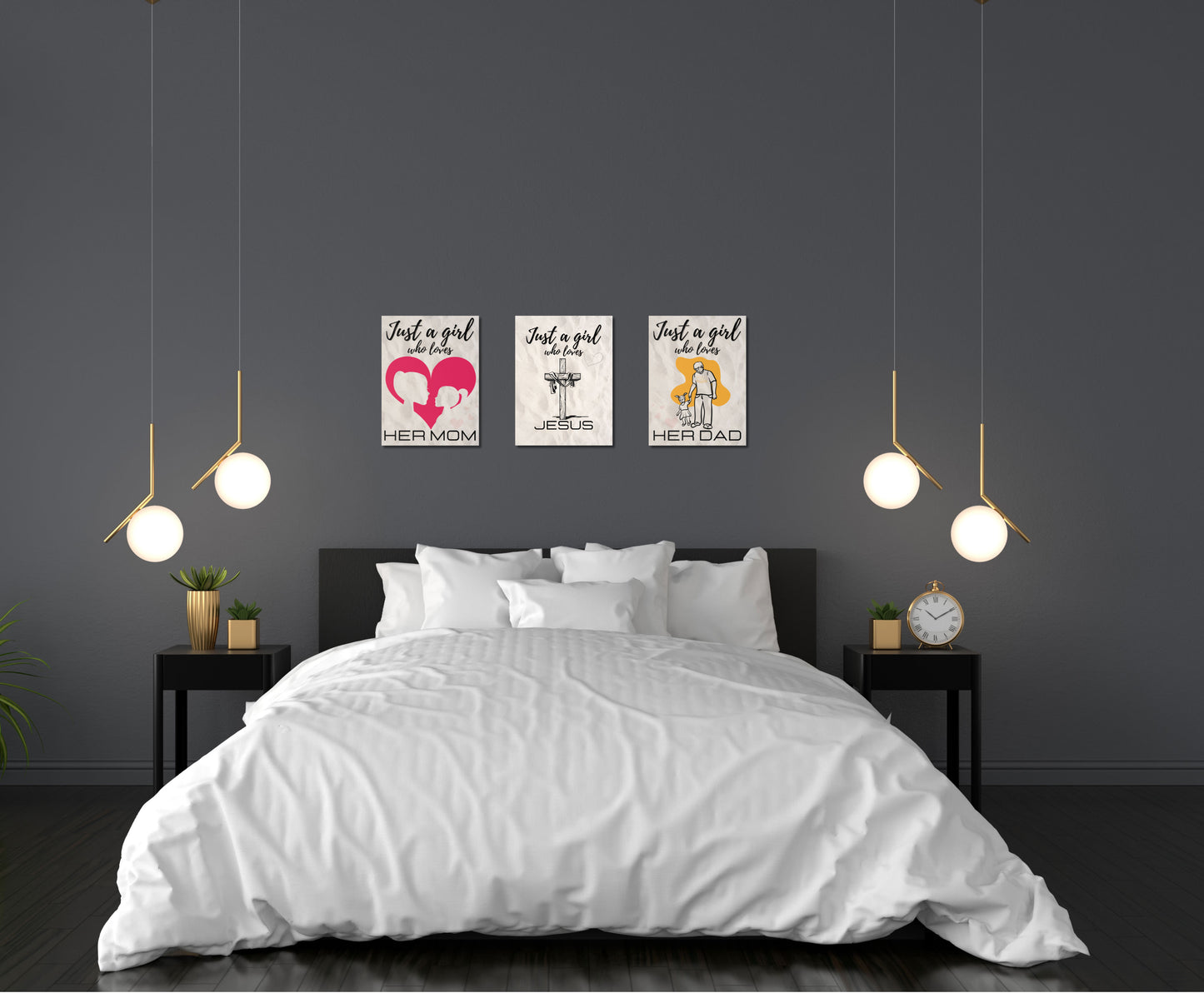 Just A Girl Who Loves | Zombies Canvas Wall Art