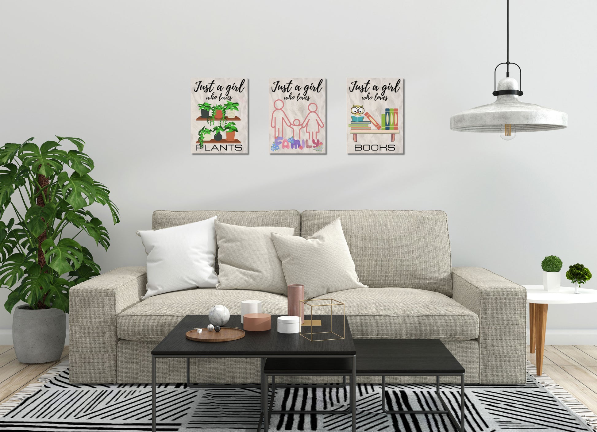Just A Girl Who Loves | Zombies Canvas Wall Art