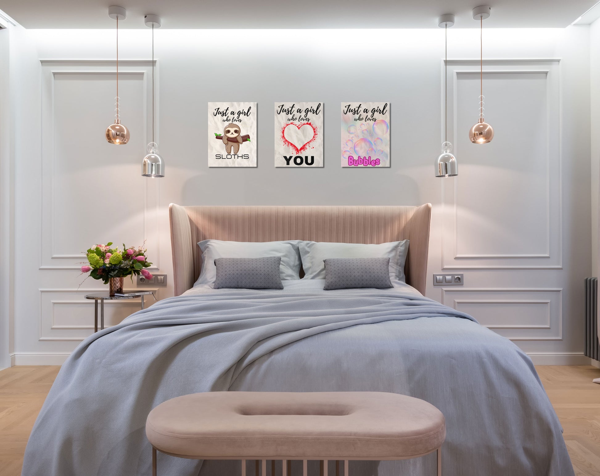 Just A Girl Who Loves | Zombies Canvas Wall Art