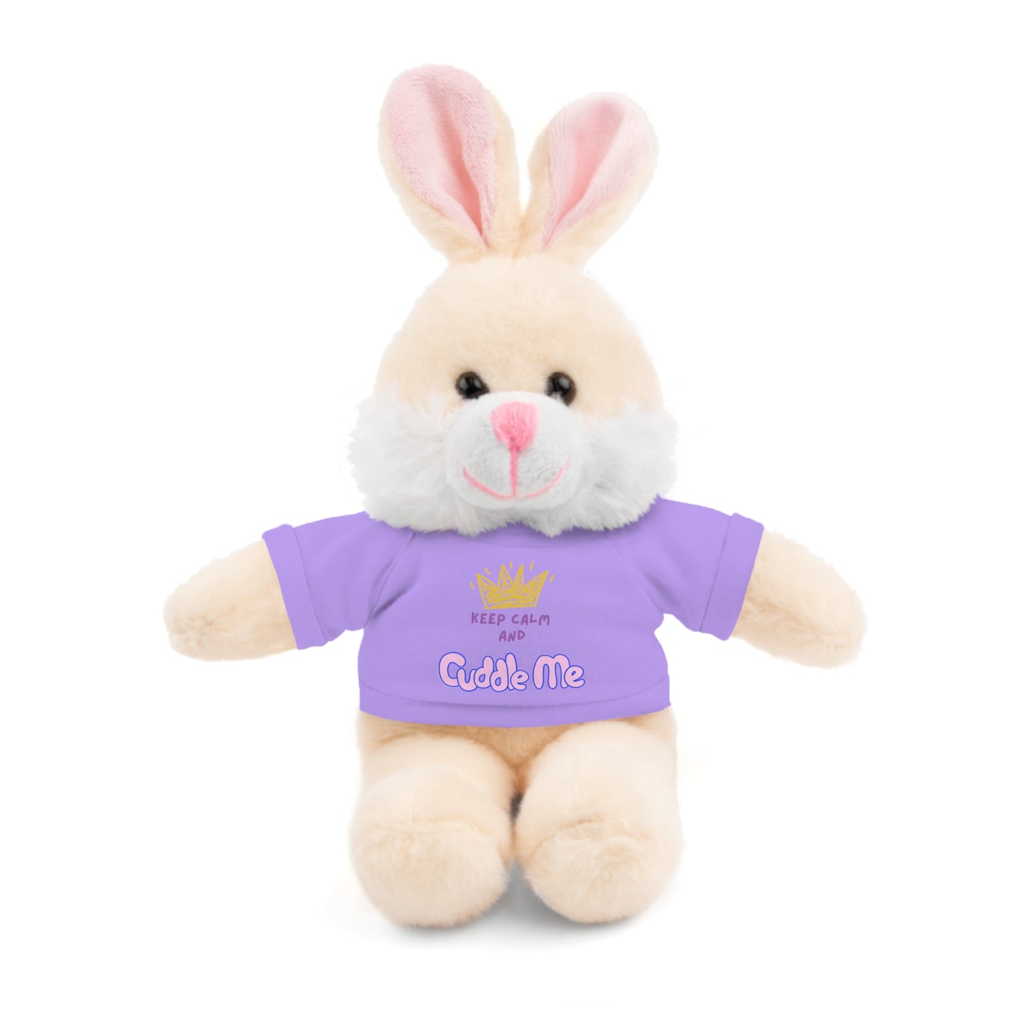 Cuddle Critters 8" Plushie | Keep Calm and Cuddle Me soft toy Lavender Bunny 8"