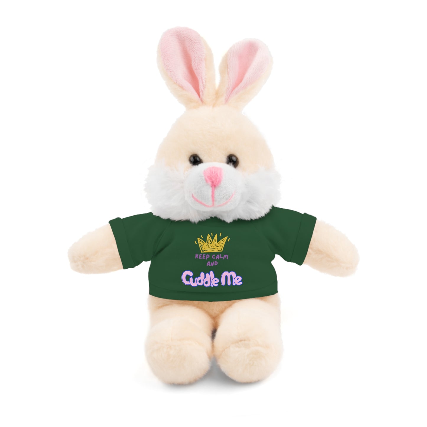 Cuddle Critters 8" Plushie | Keep Calm and Cuddle Me soft toy Forest Green Bunny 8"