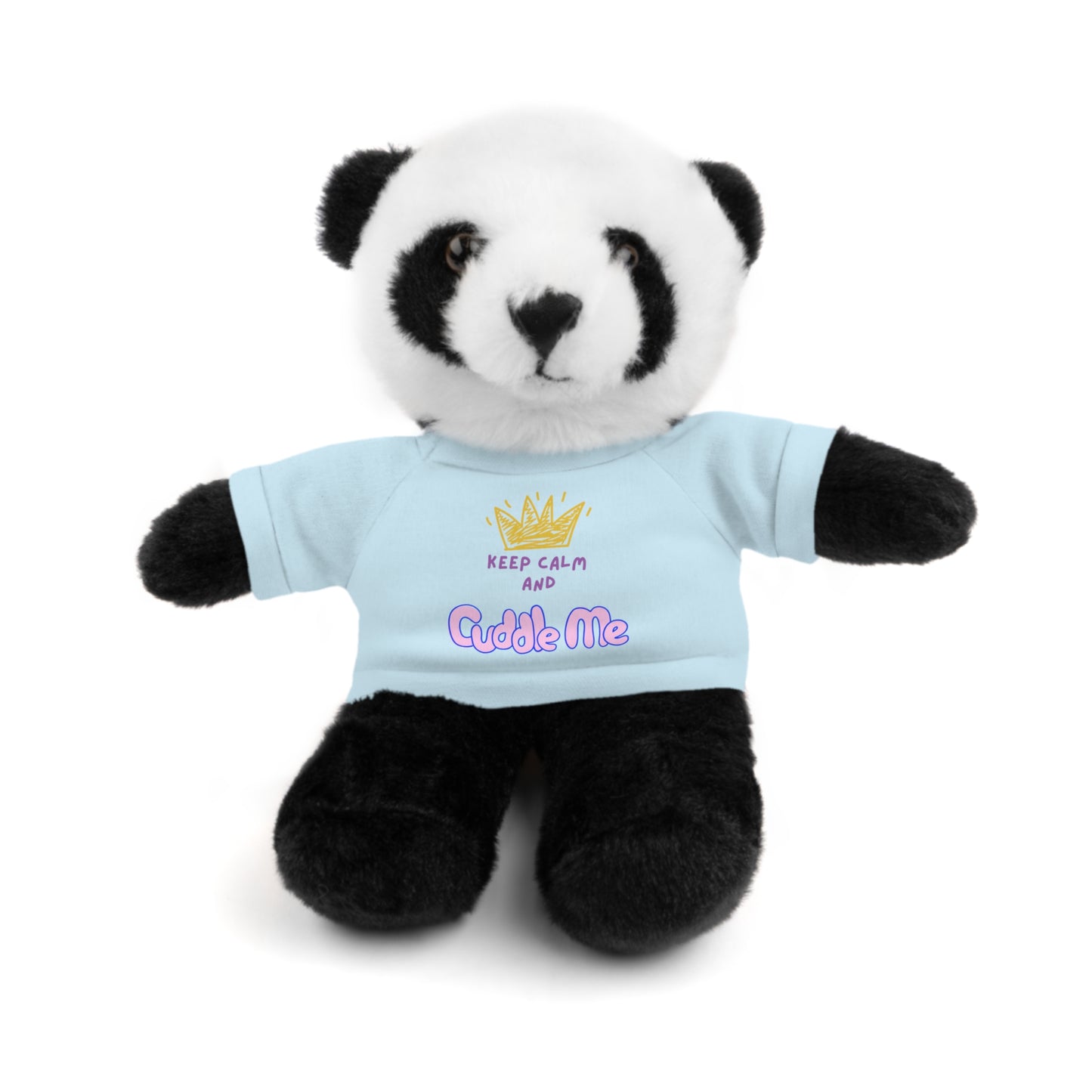 Cuddle Critters 8" Plushie | Keep Calm and Cuddle Me soft toy Light Blue Panda 8"
