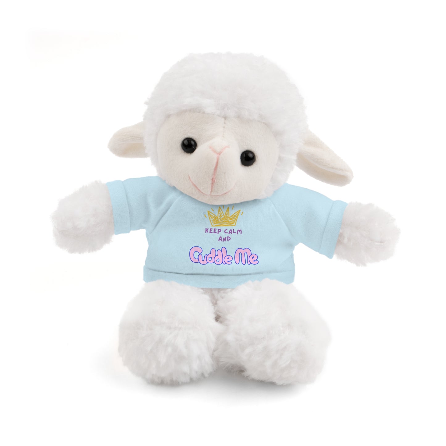 Cuddle Critters 8" Plushie | Keep Calm and Cuddle Me soft toy Light Blue Sheep 8"