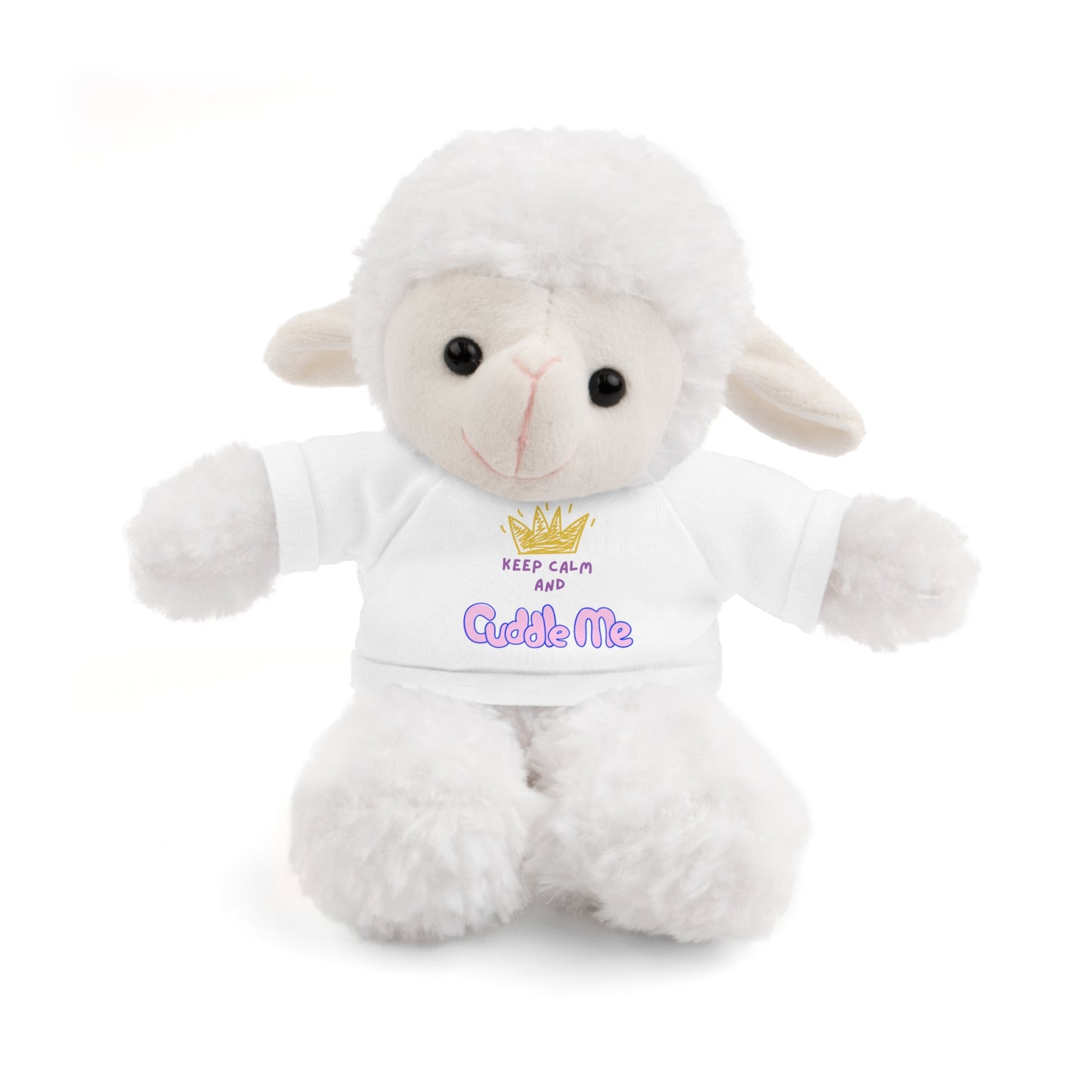 Cuddle Critters 8" Plushie | Keep Calm and Cuddle Me soft toy White Sheep 8"