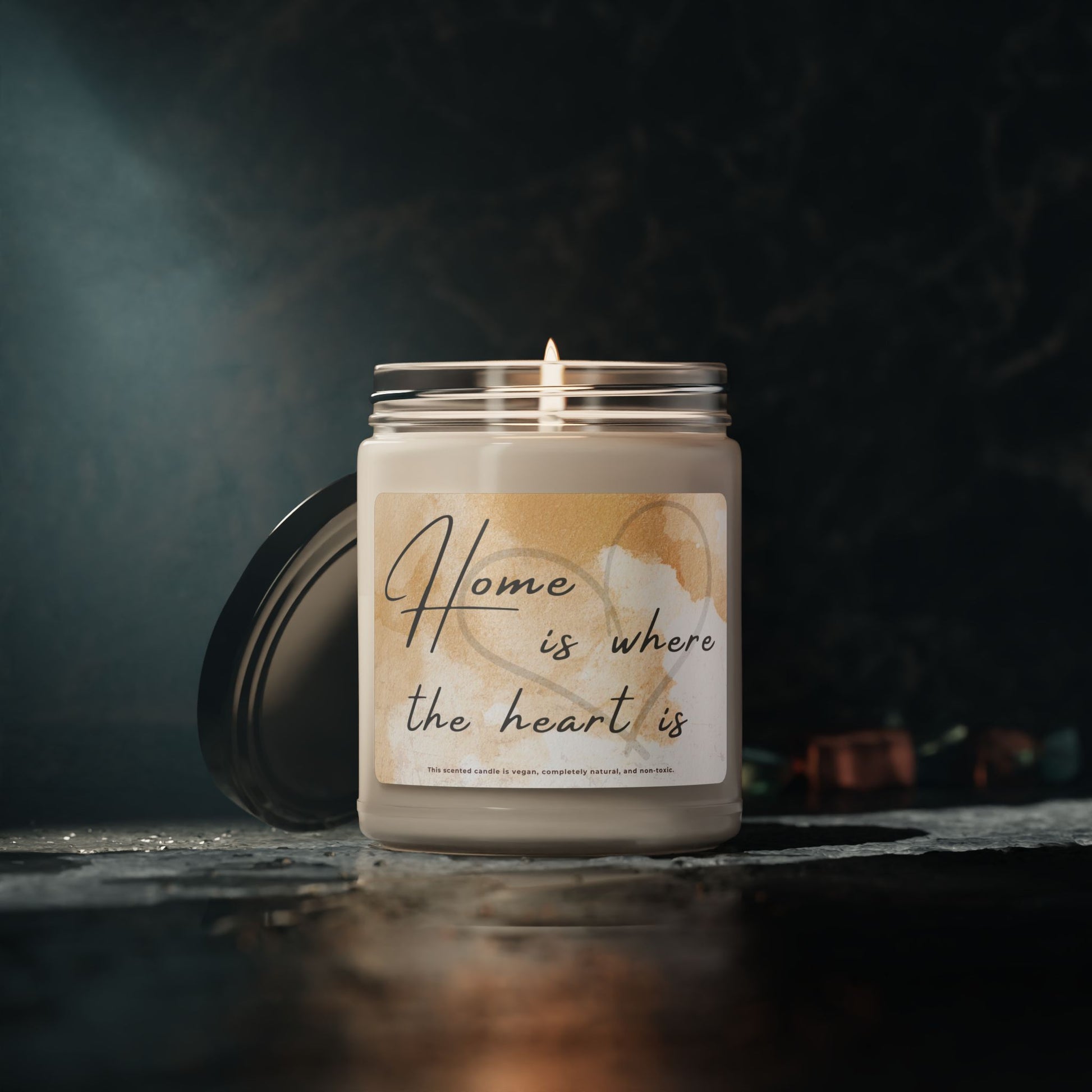 Home is Where the Heart Is soy candle with apple harvest scent, ripe fruity aroma