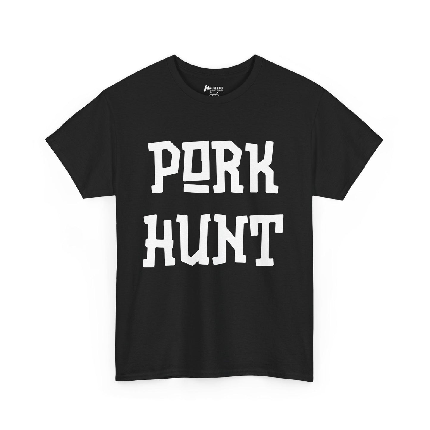 Black t-shirt hiding a brutal insult in plain sight — say it quickly