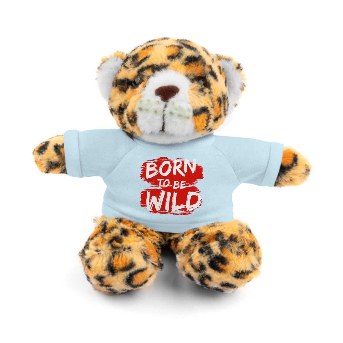 Cuddle Critters 8" Plushie | Born to be Wild soft toy Light Blue Jaguar 8"