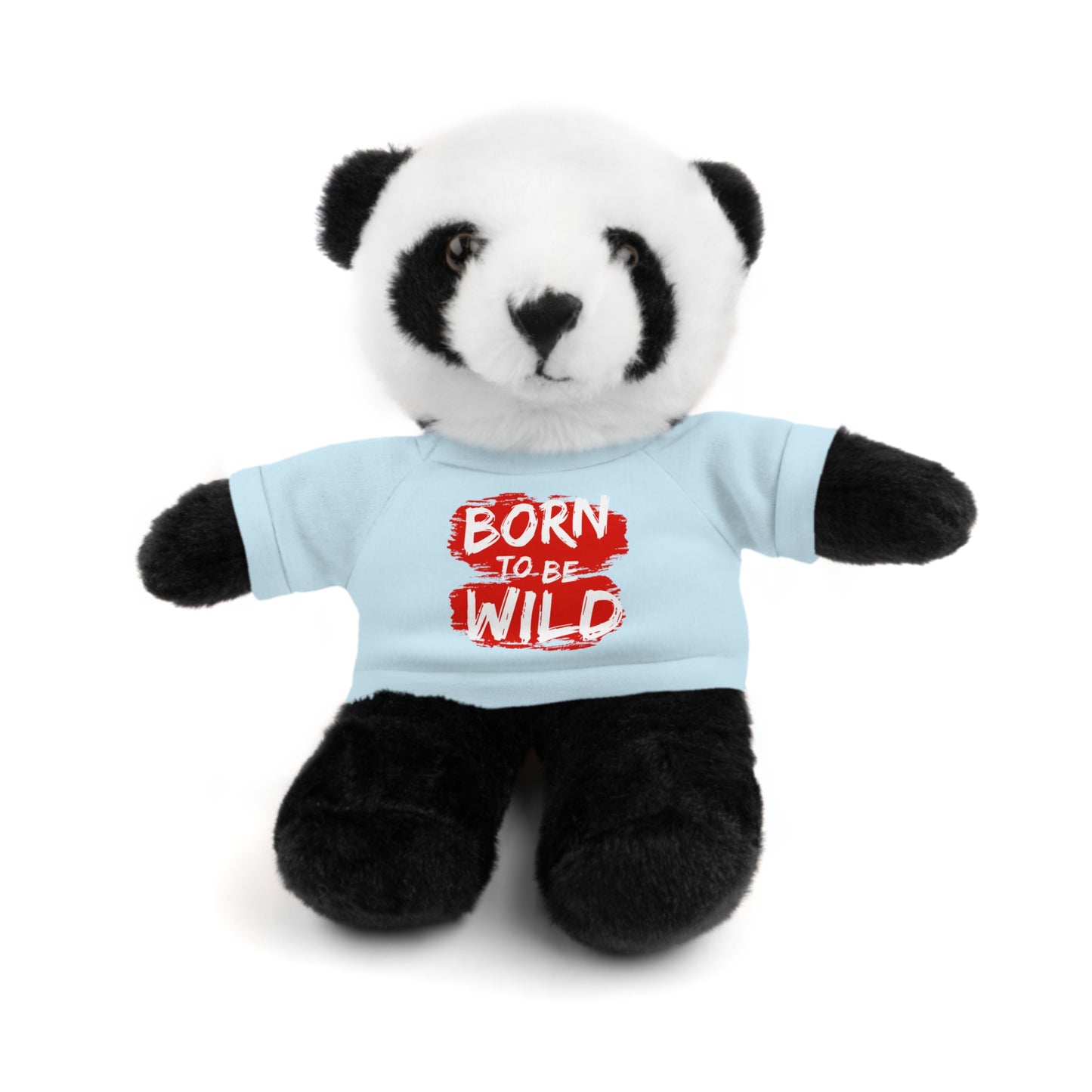 Cuddle Critters 8" Plushie | Born to be Wild soft toy Light Blue Panda 8"