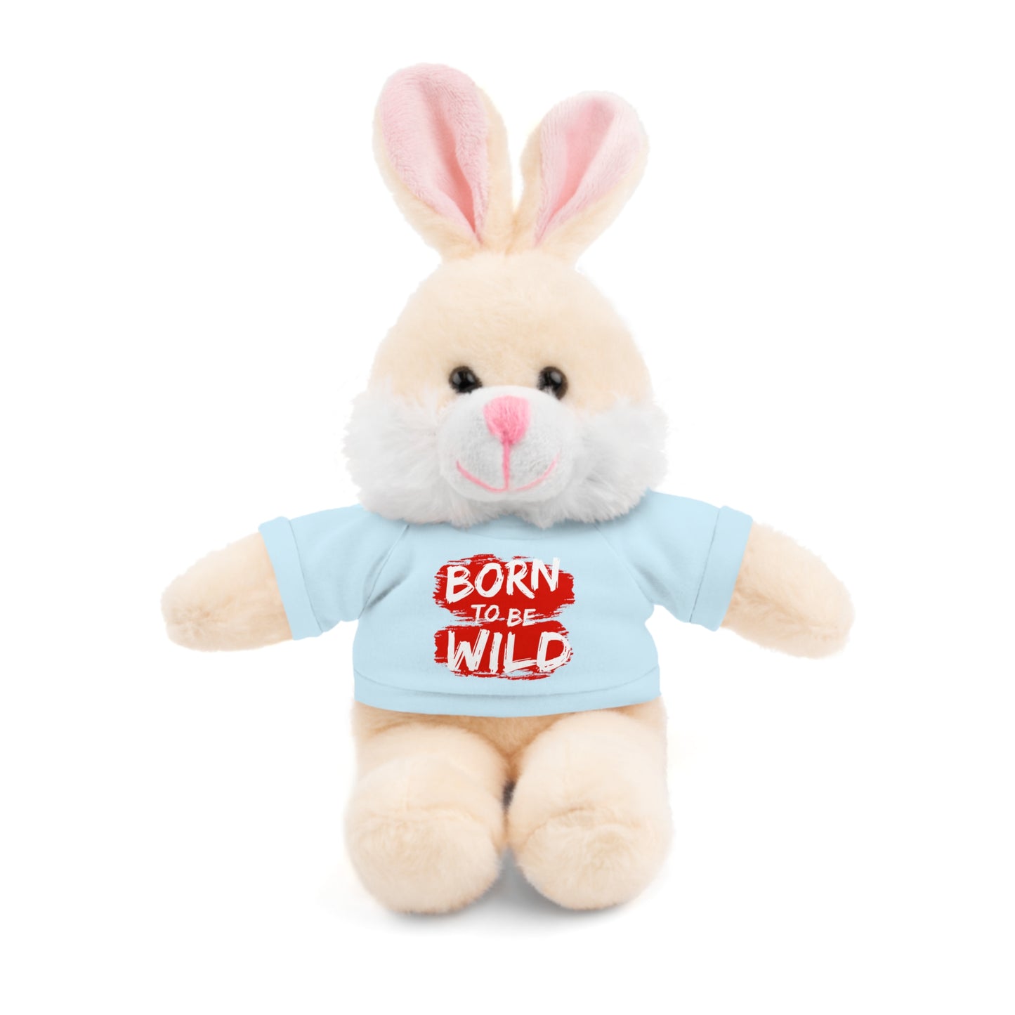 Cuddle Critters 8" Plushie | Born to be Wild soft toy Light Blue Bunny 8"
