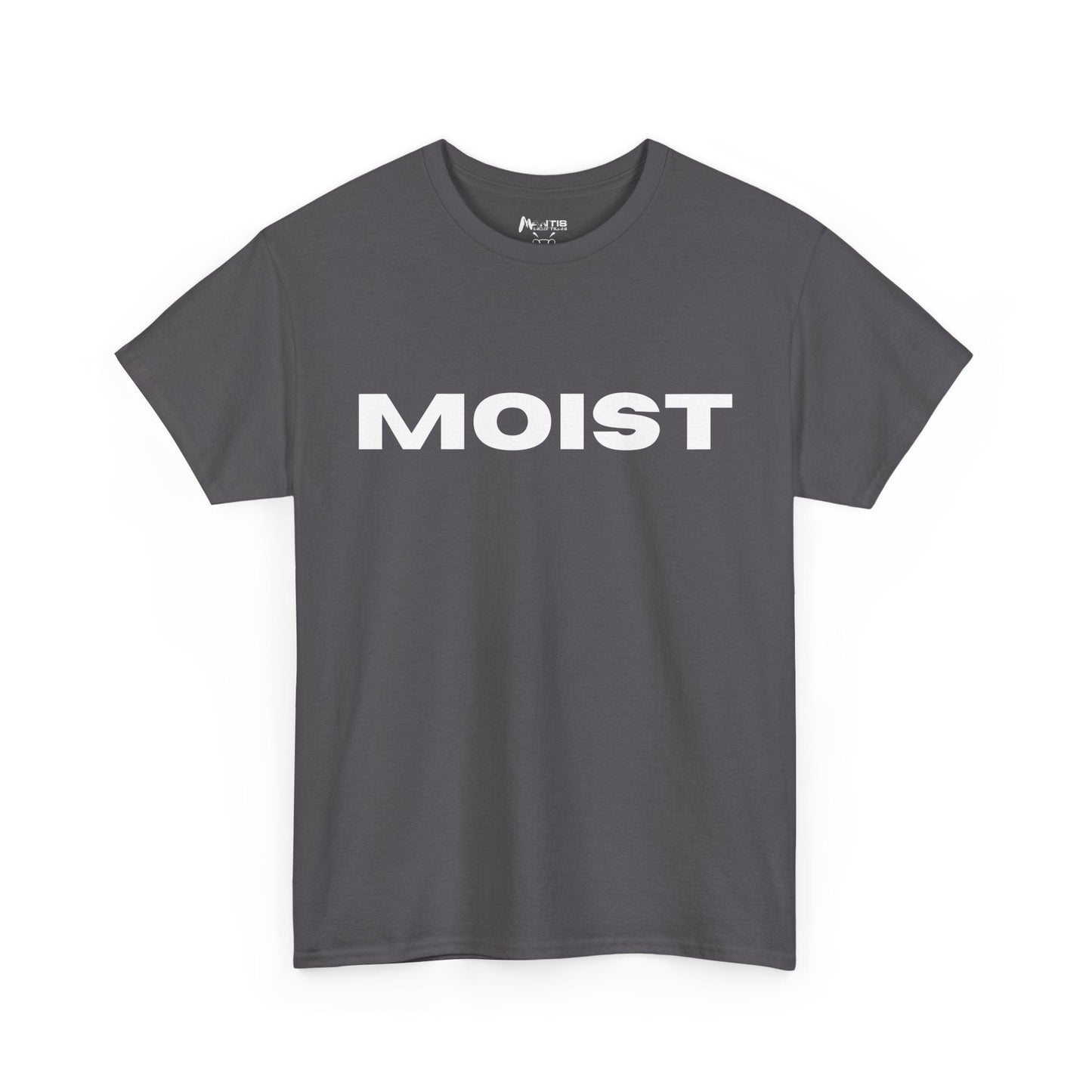 Charcoal shirt featuring the word nobody asked for