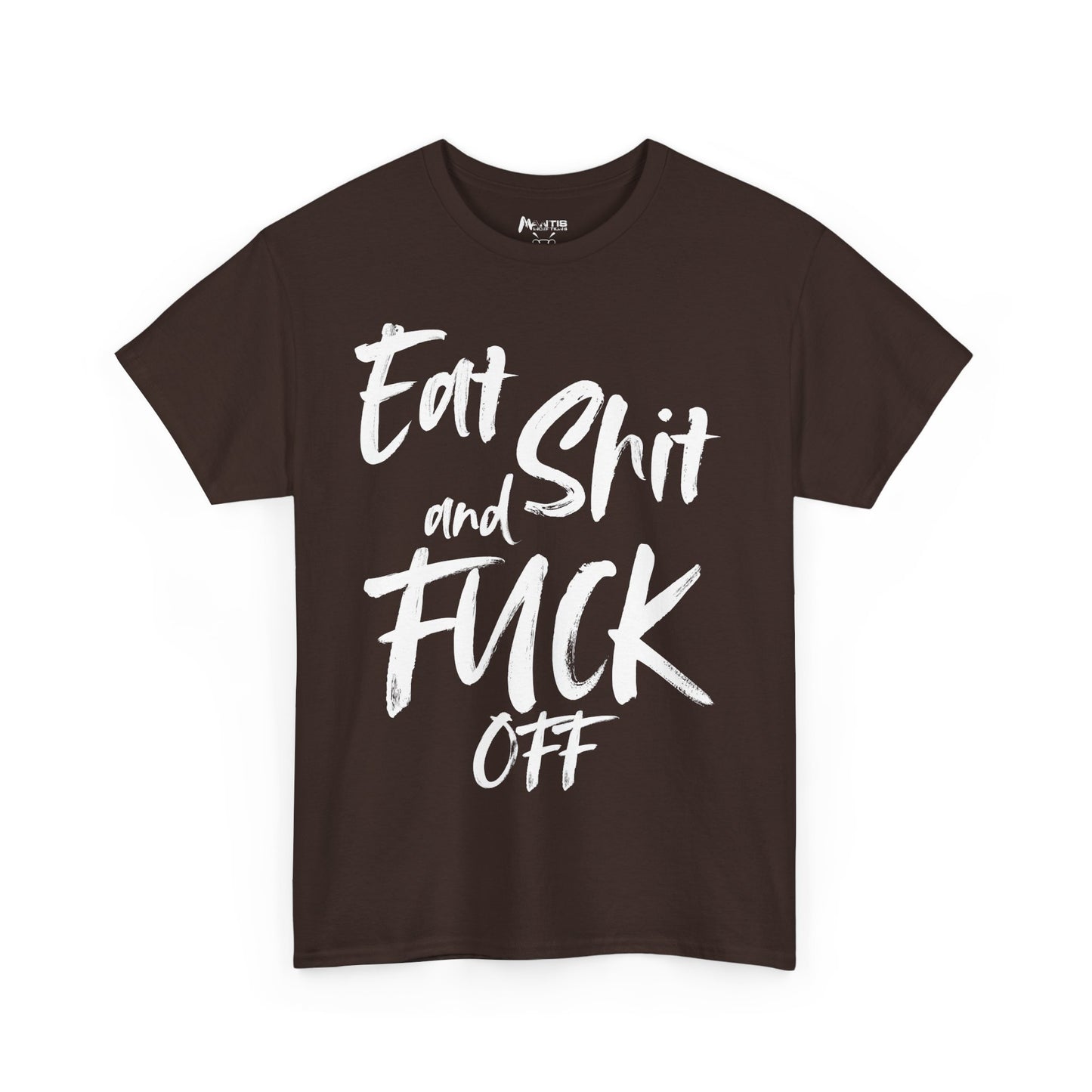 dark chocolate tee with sarcastic venom aggressive and proud