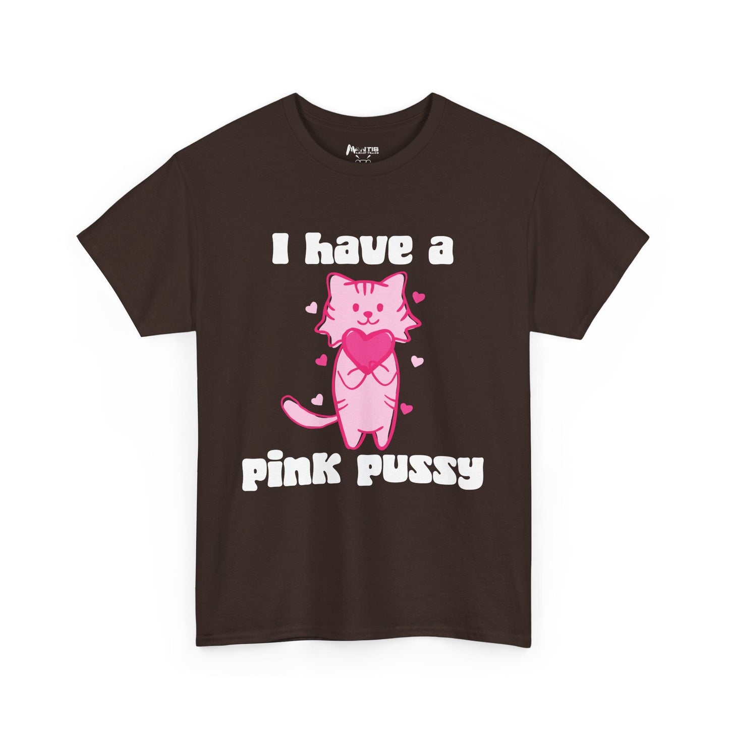Dark chocolate tee flaunting playful but raunchy wordplay