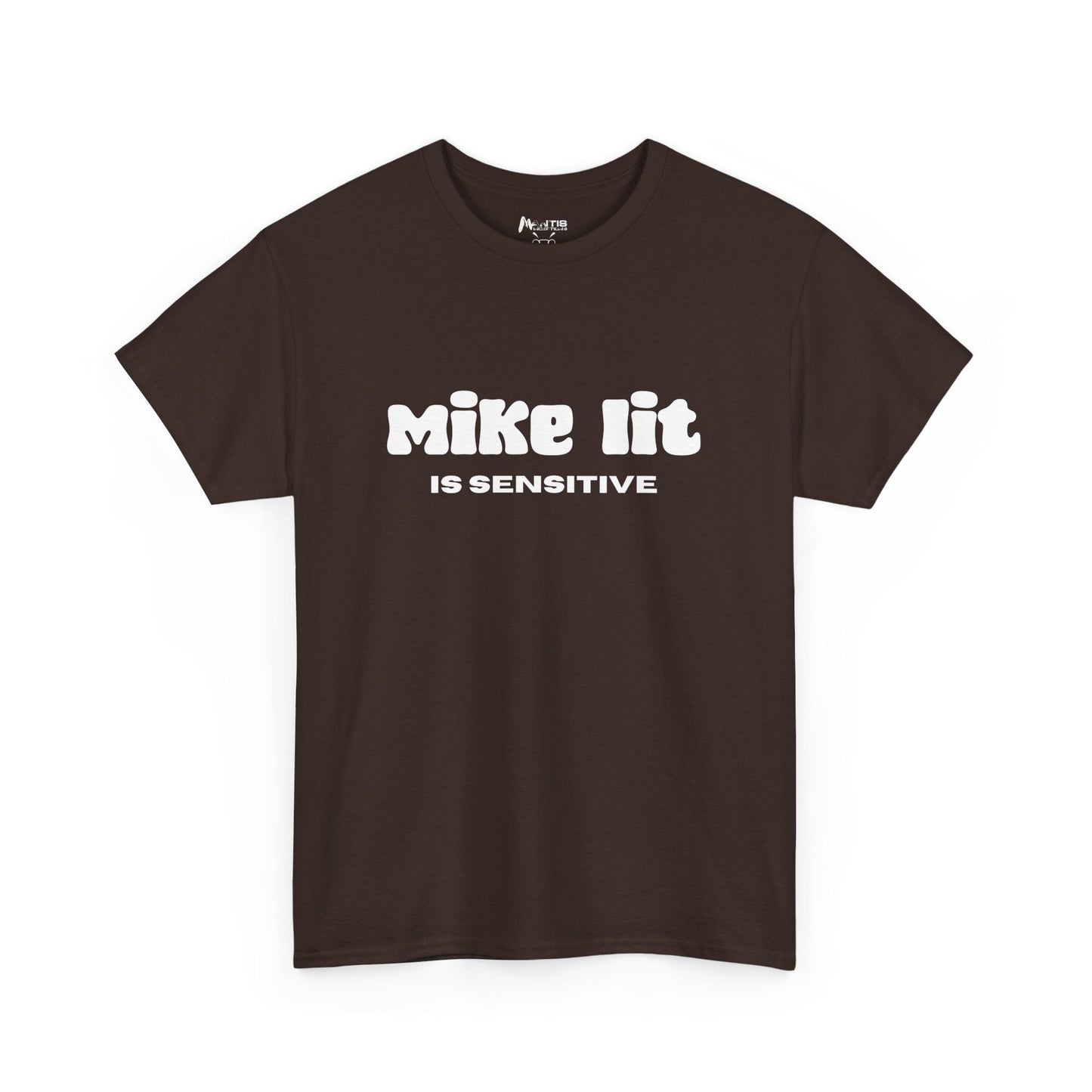 Dark chocolate tee baiting you into a full-blown clit pun