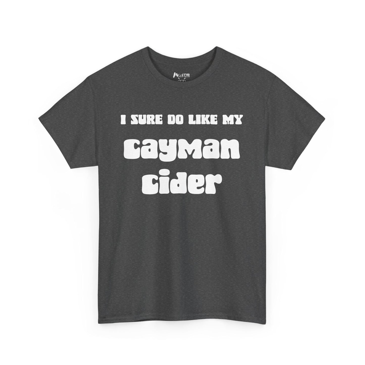 Dark heather tee for the wordplay freaks who love filth with flair