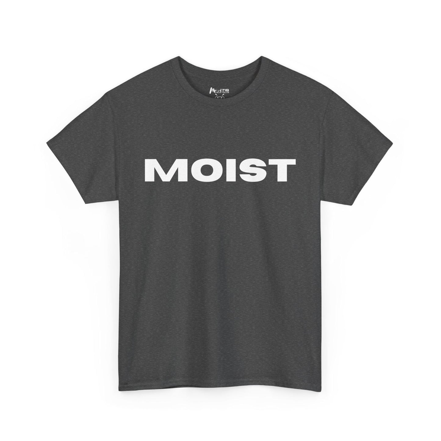 Dark heather shirt designed to disgust and delight