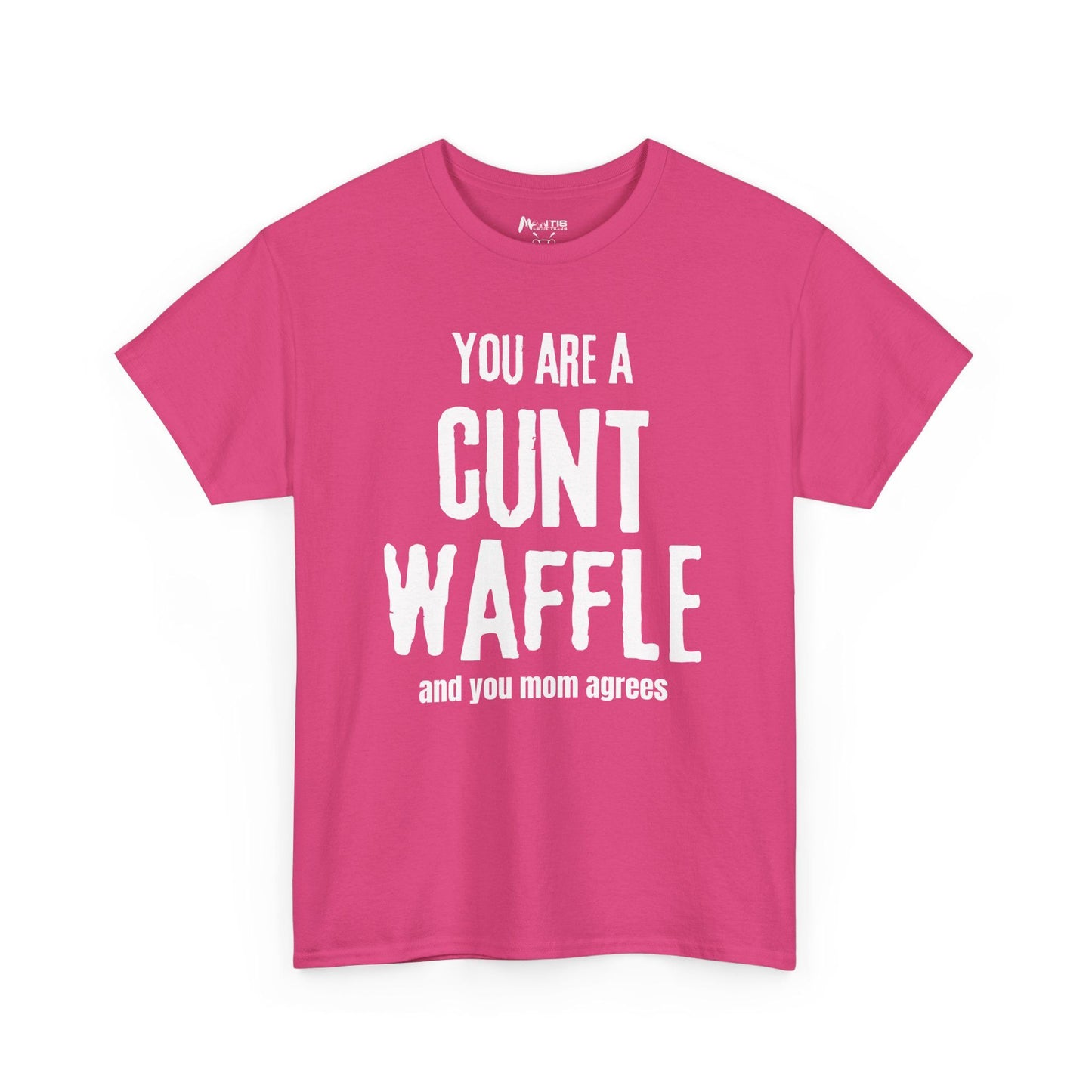 Heliconia tee mixing humor with full-blown disrespect