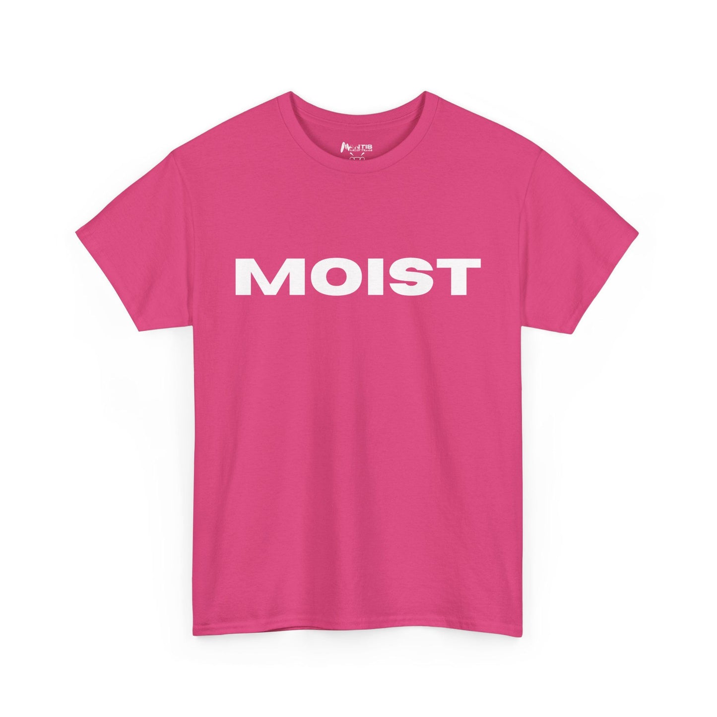 Heliconia tee blasting the wettest word in giant letters