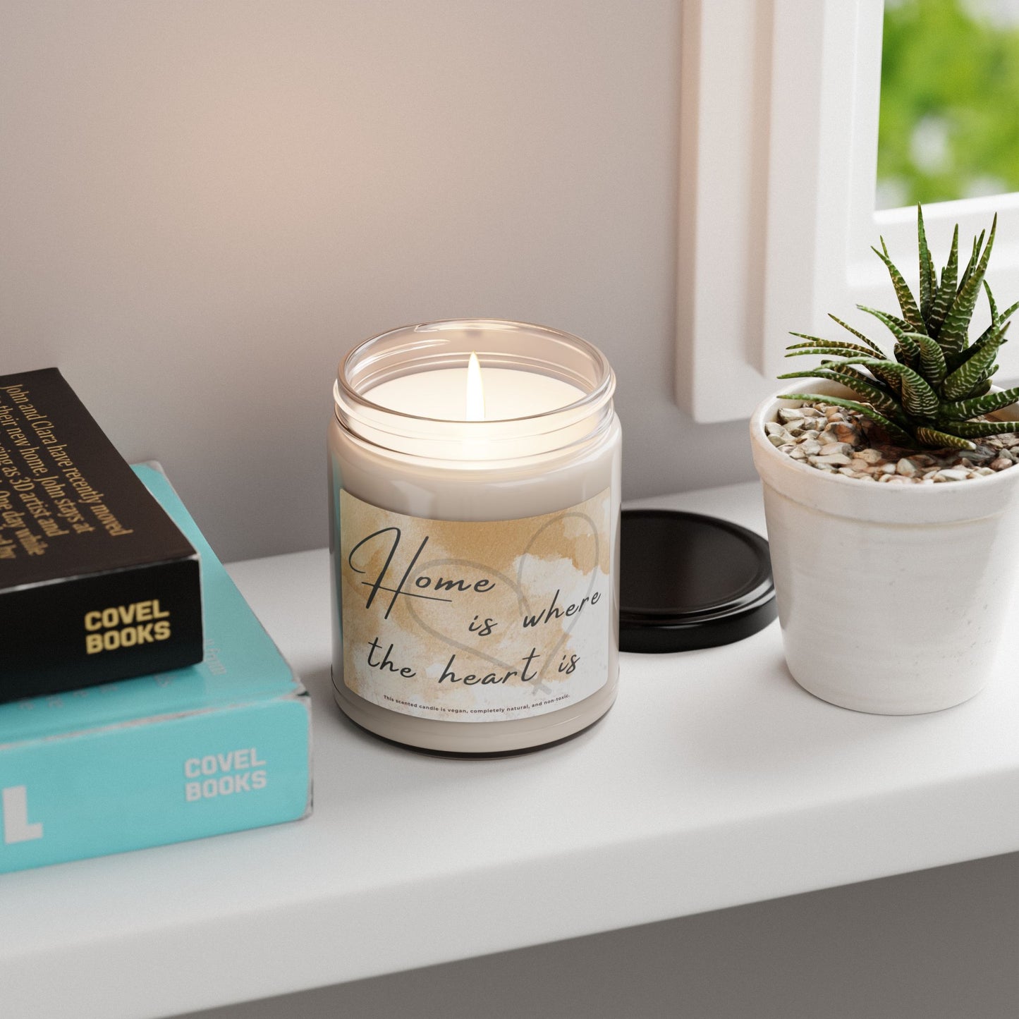 Home is Where the Heart Is soy wax candle with soothing fragrance