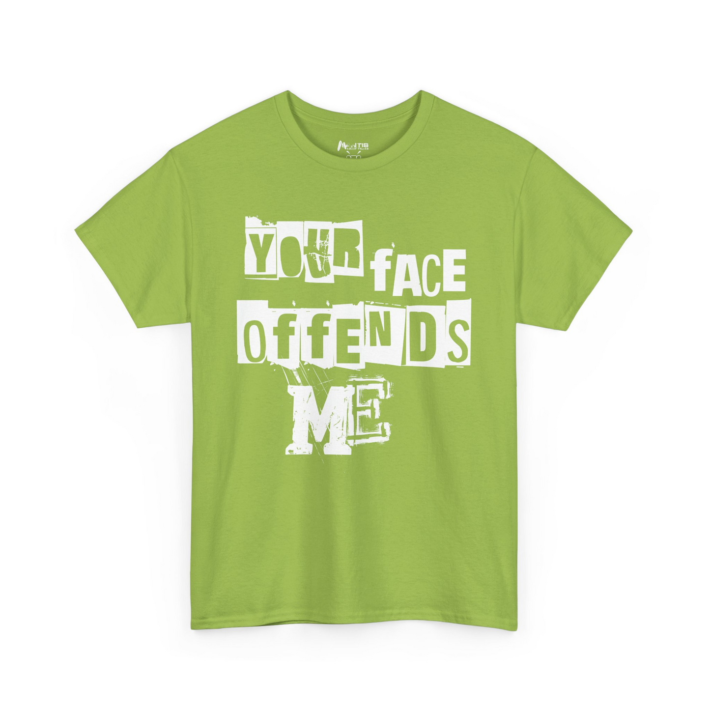 kiwi green shirt with a hilarious insult for the oversensitive