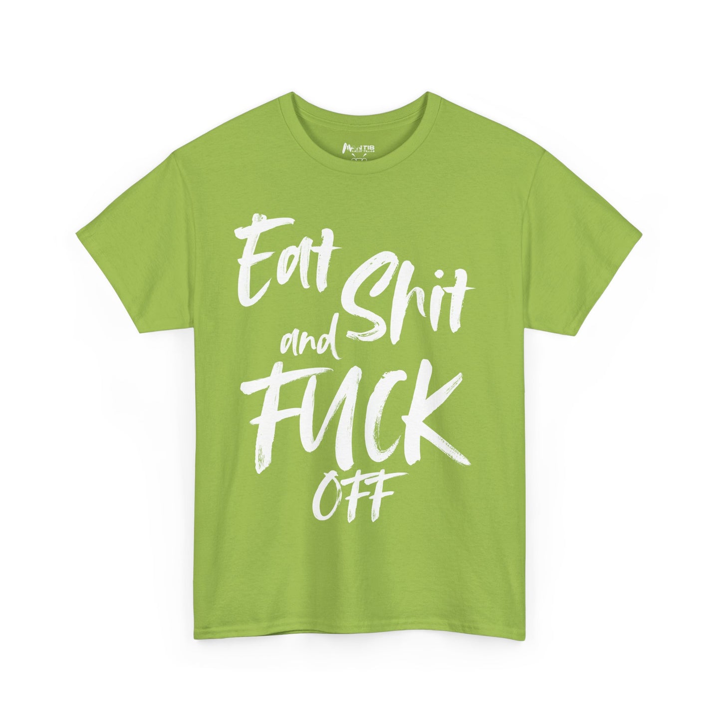 kiwi green shirt with aggressive flair humor for the fed-up