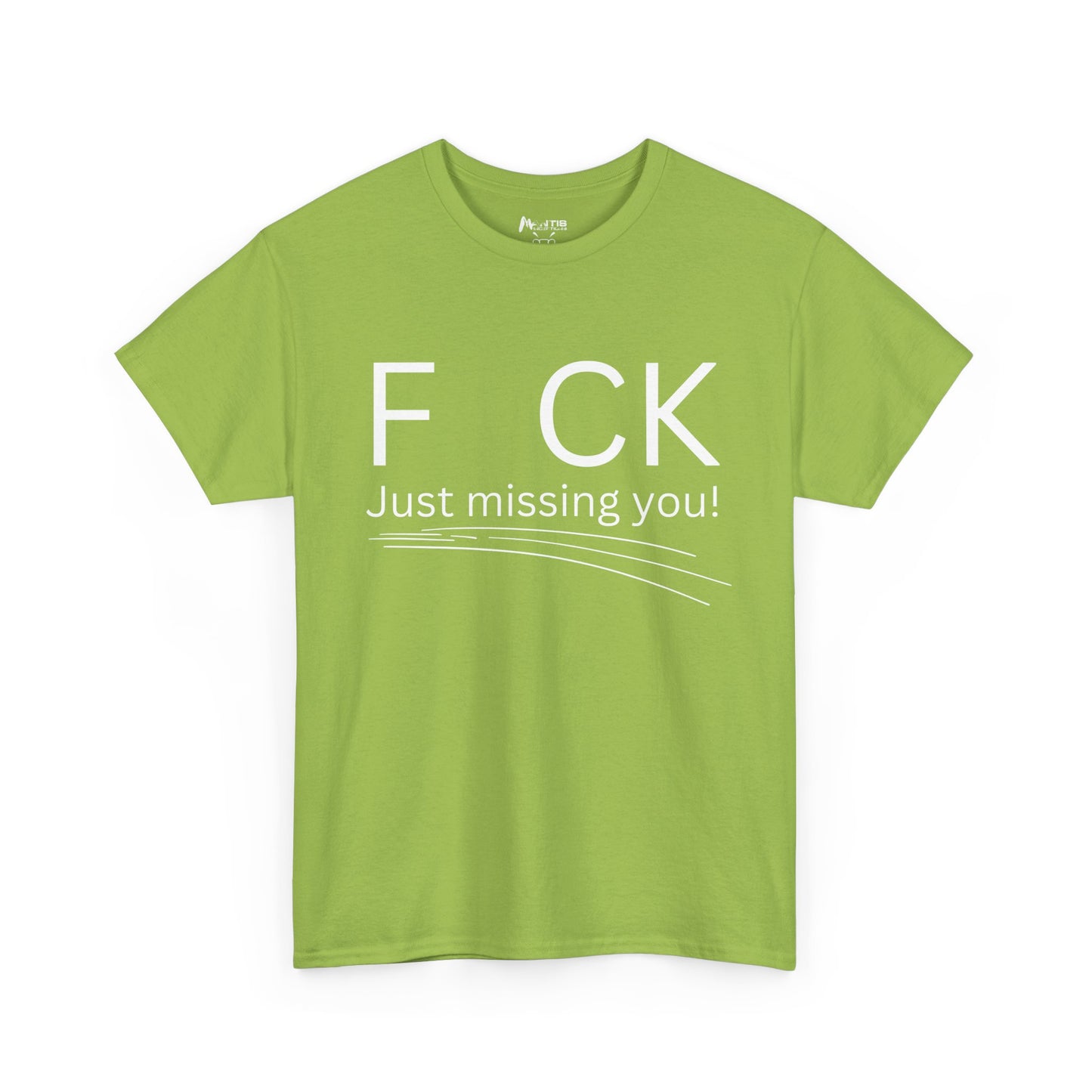 kiwi-colored tee with bold wordplay and an NSFA edge