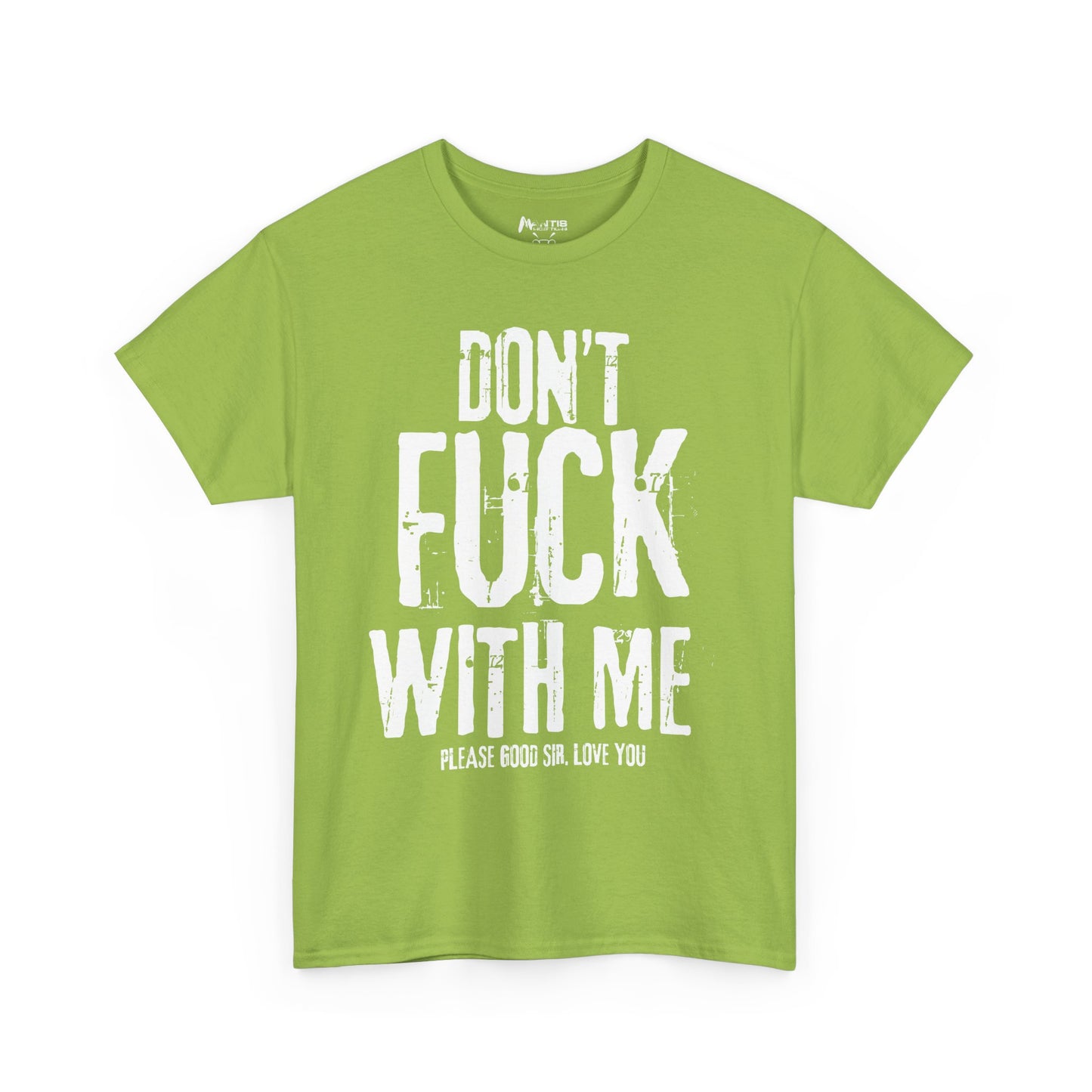 kiwi tee that flips tough talk into insecure sweetness