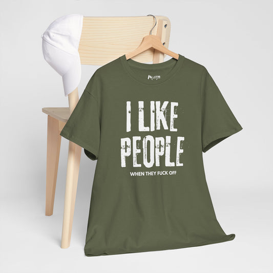 Military green tee for war veterans of the social battlefield