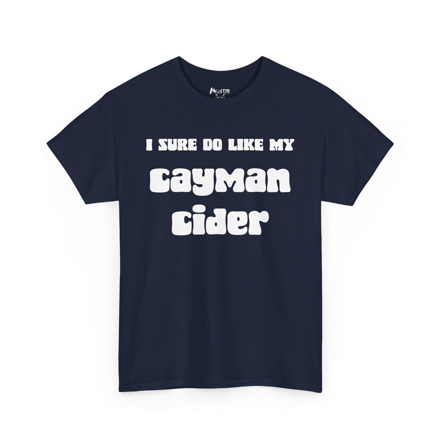 Navy shirt turning cider into a code for something much messier