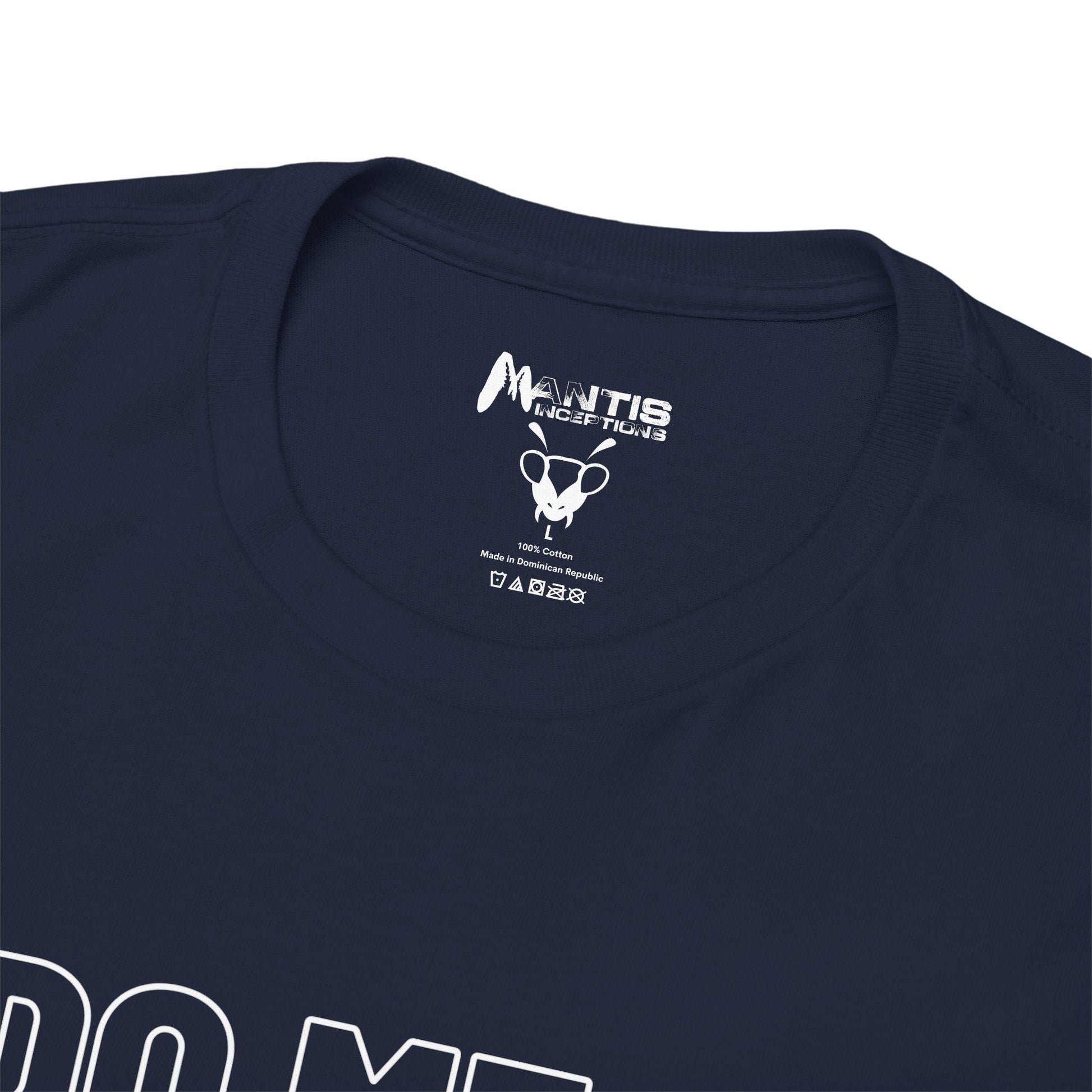 navy tee where a polite ask ends with a flatline
