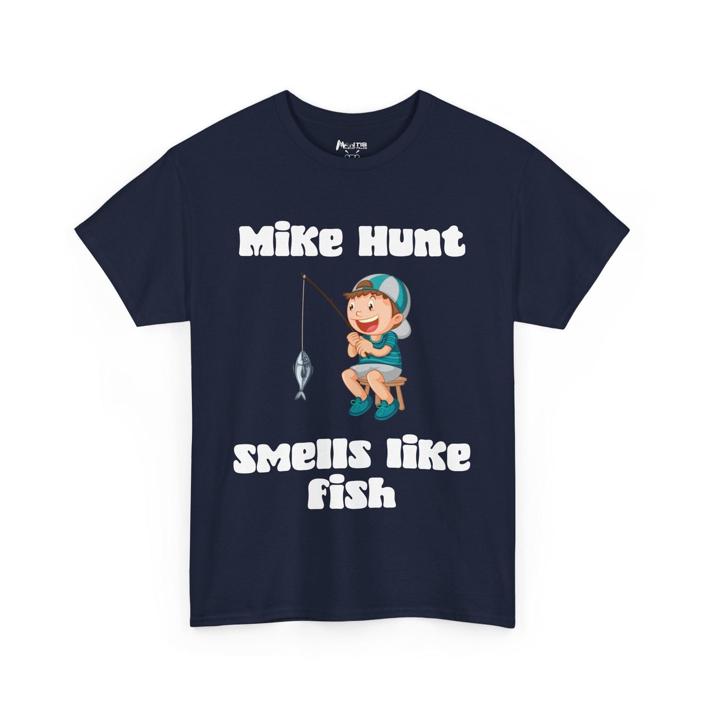 Navy shirt with a nose-wrinkling joke in plain sight