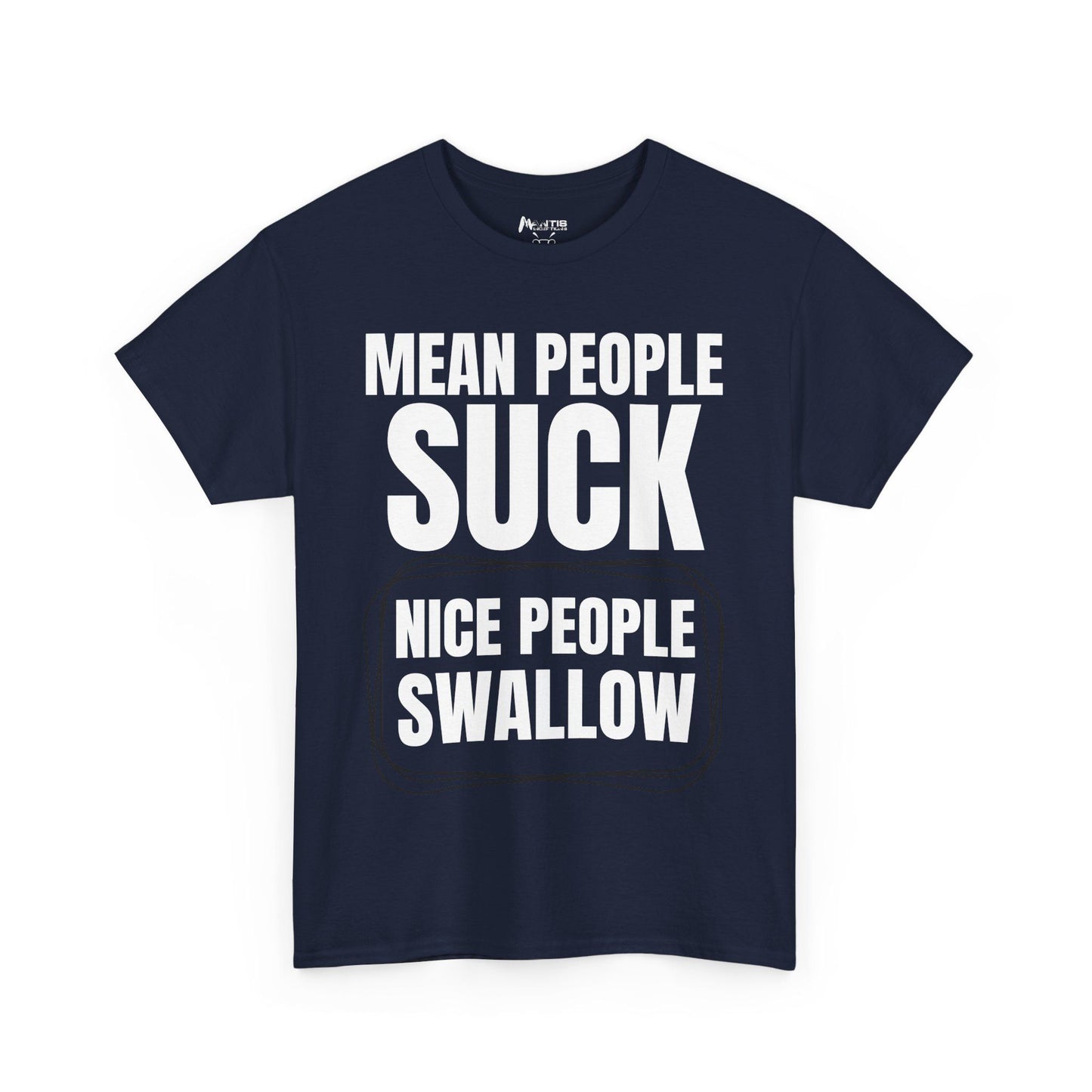 Navy shirt with bold NSFA humor