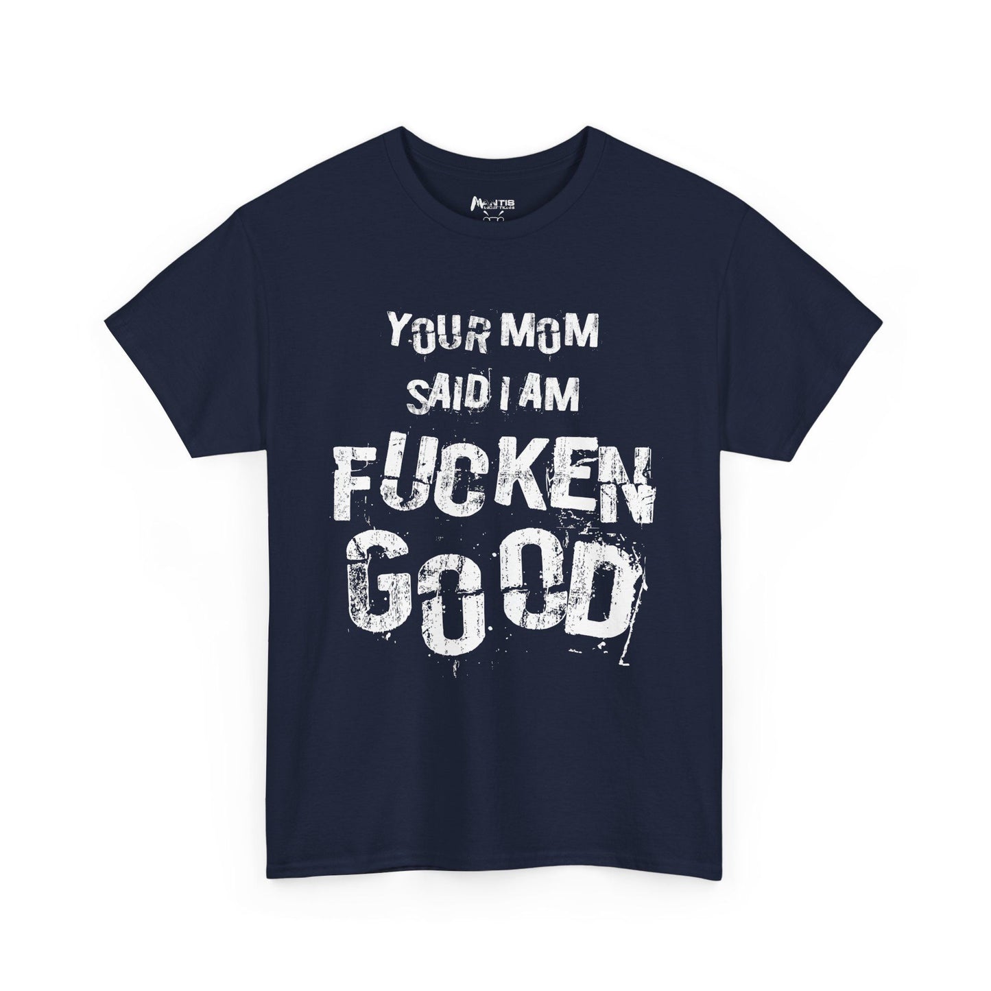 Navy shirt built for those who don’t just talk shit — they tap it