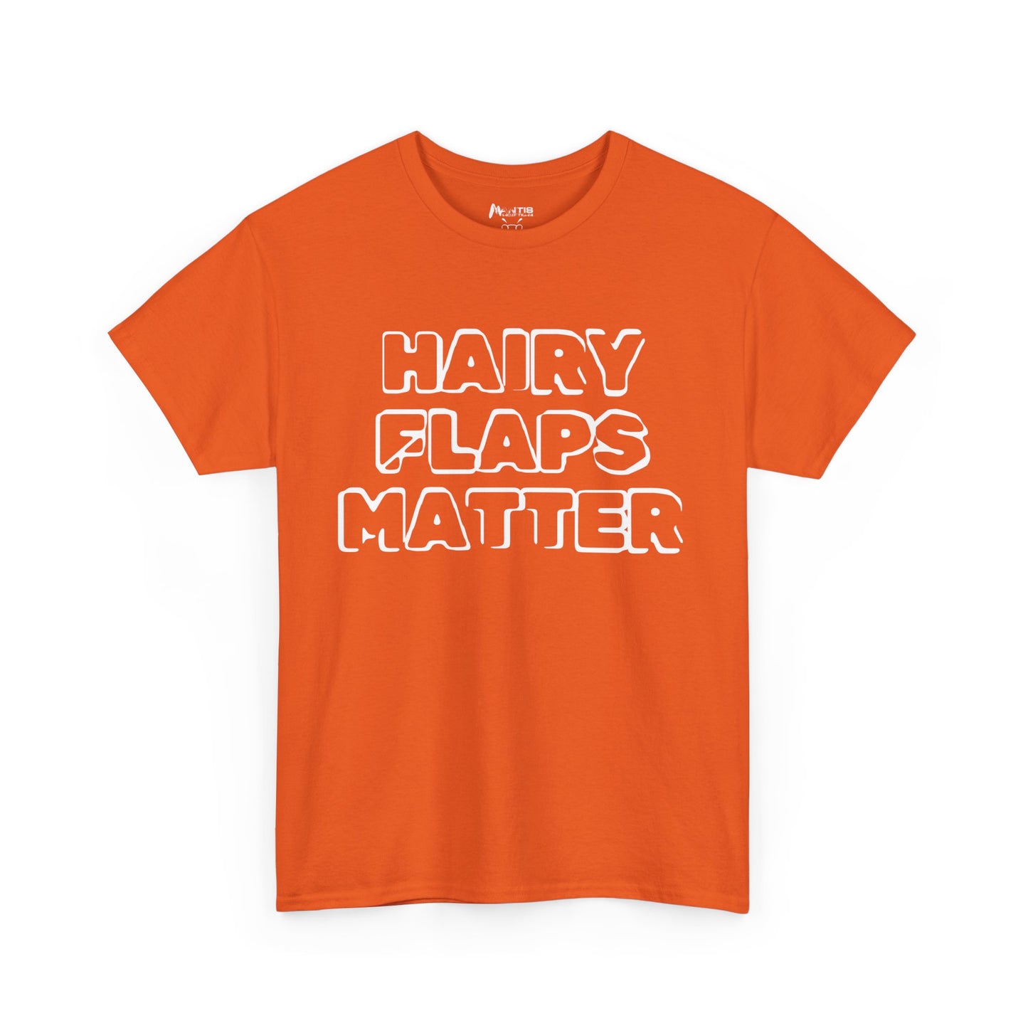 bold orange shirt challenging the smooth trend with hilarious intent