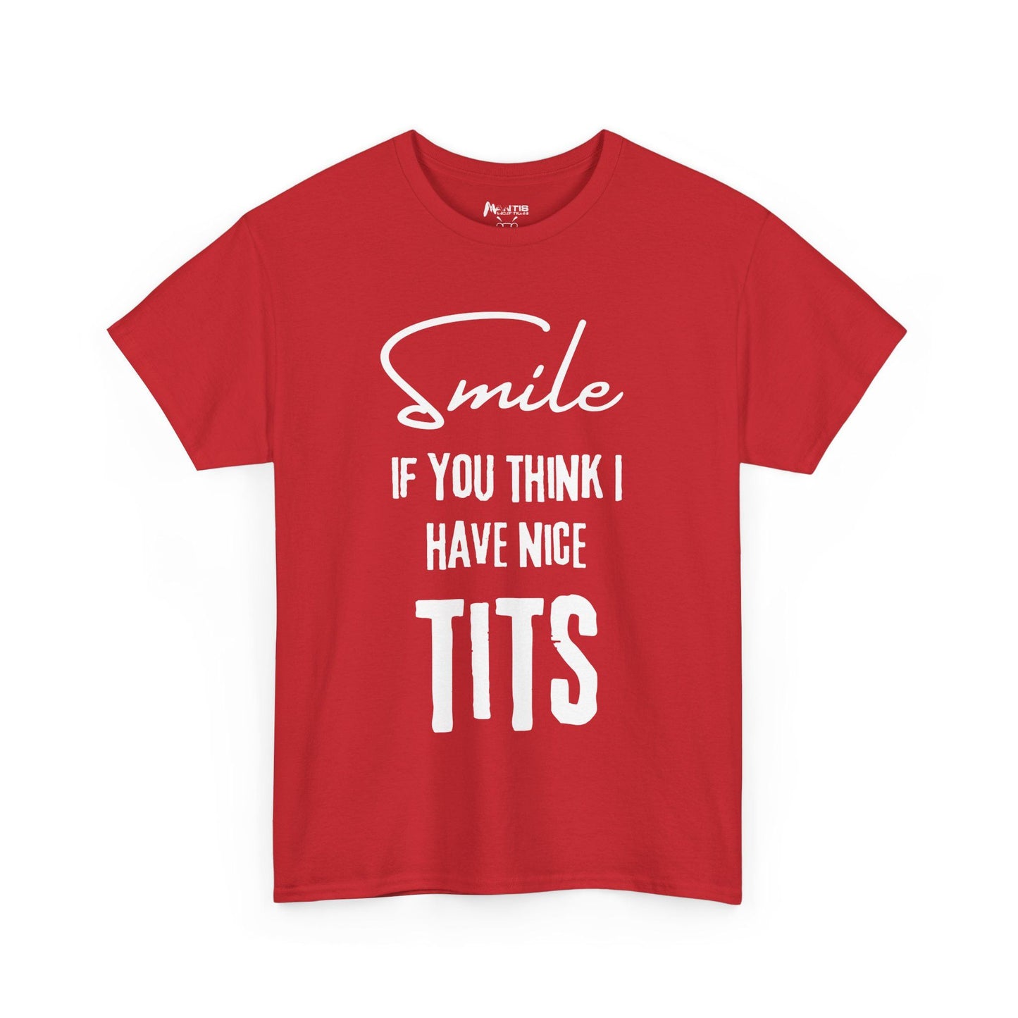 red shirt with curvy pride and messy, cheeky vibes
