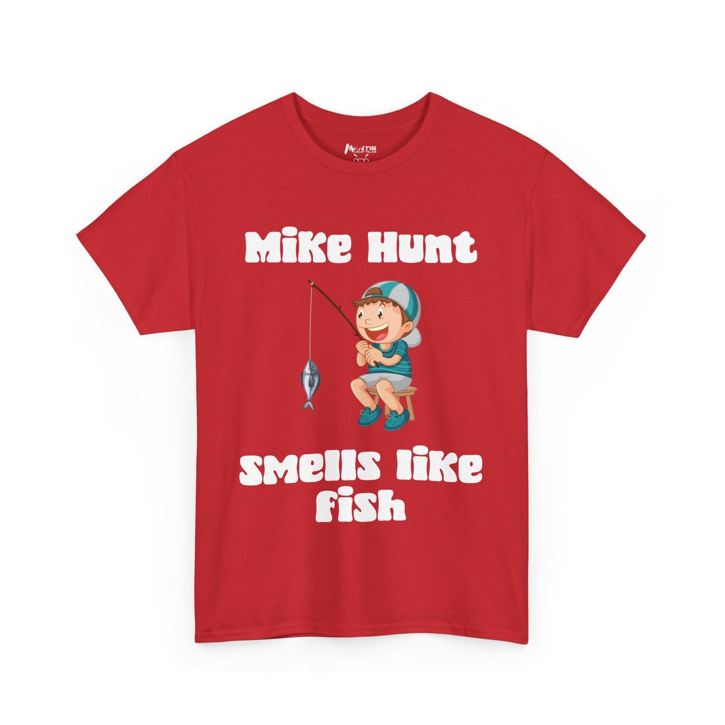 Red shirt with a classic insult hidden behind a familiar name