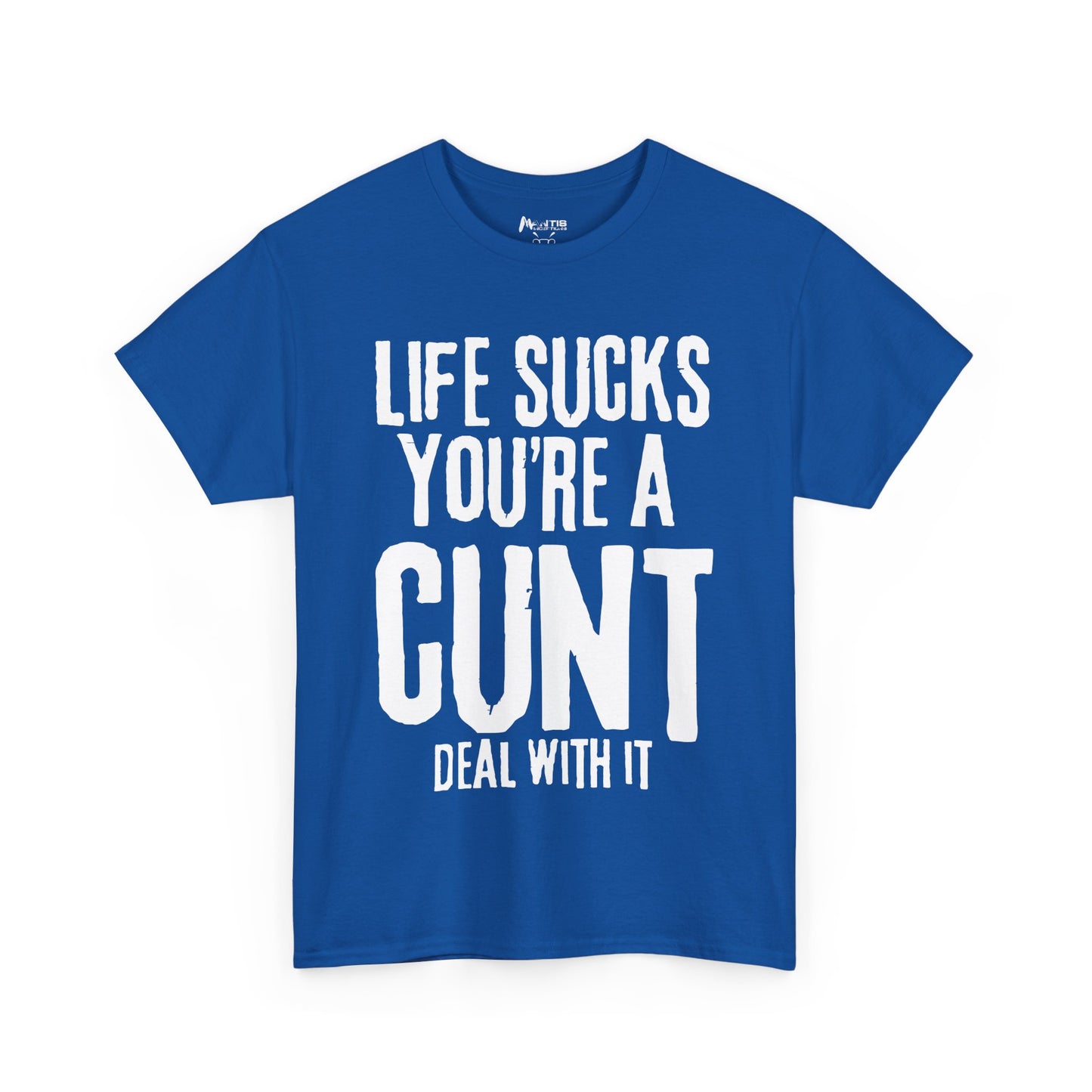 royal blue t-shirt for those who offend proudly