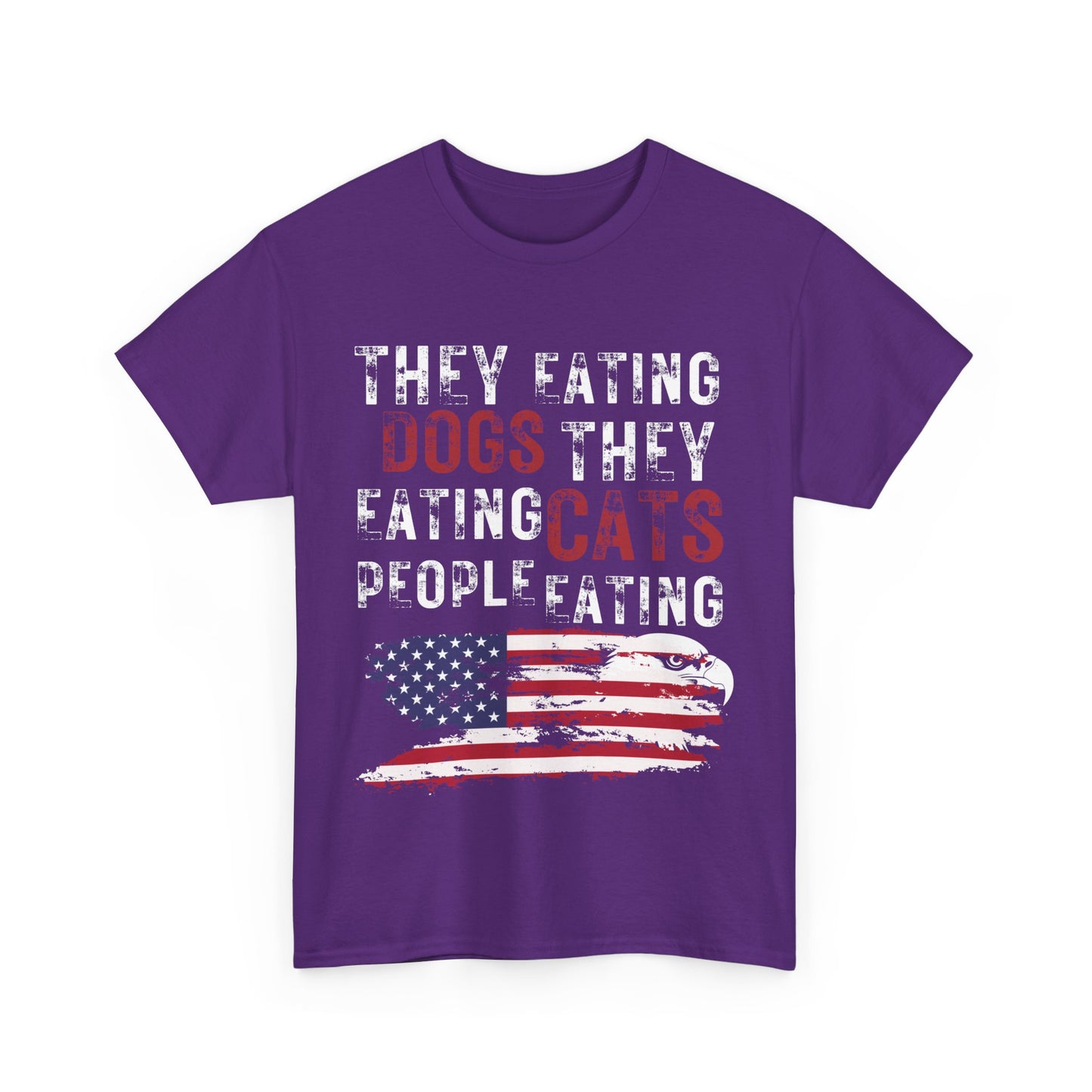 Show your pride | They Eating People Patriotic T-Shirt Purple