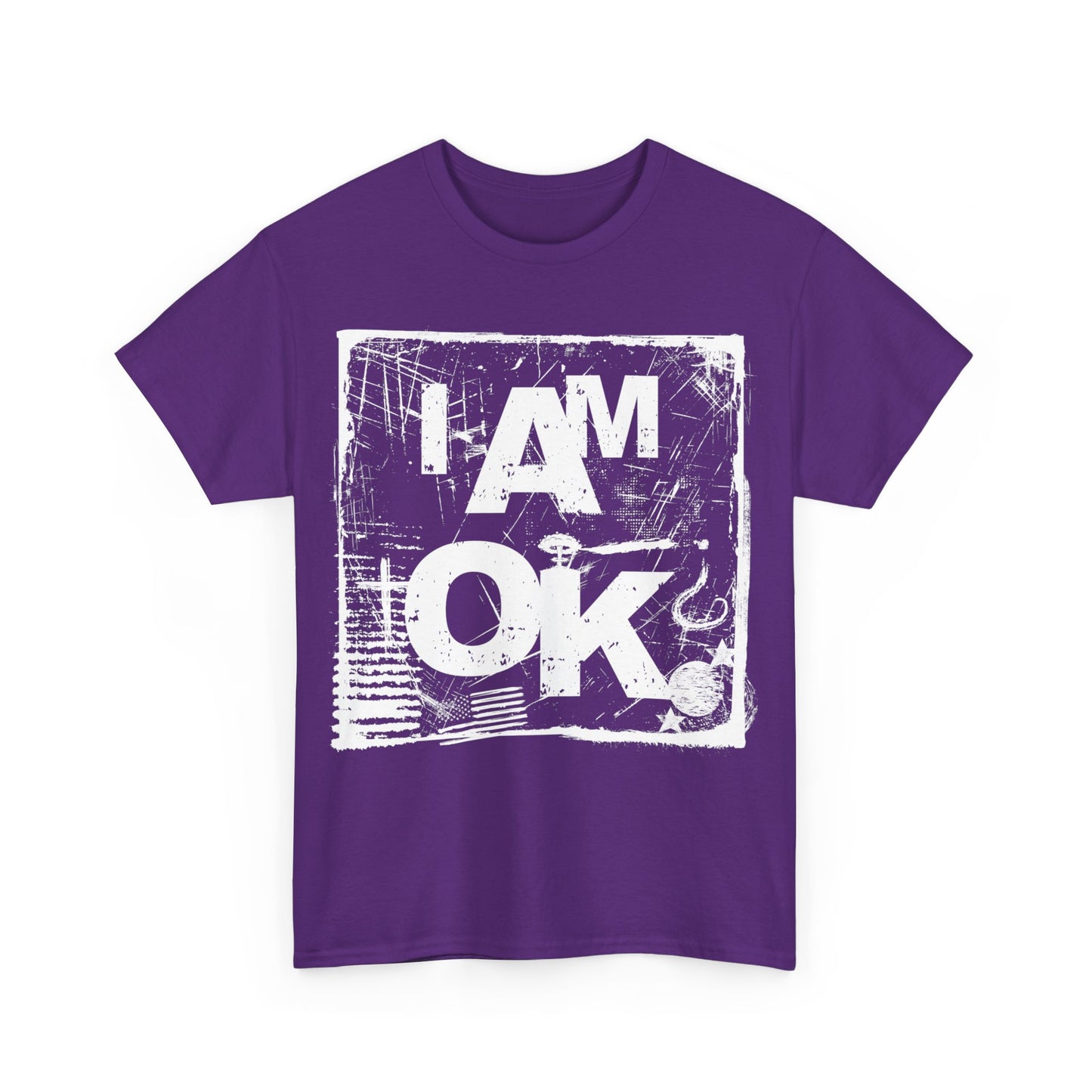 I AM OK | RU Sure T-Shirt Purple