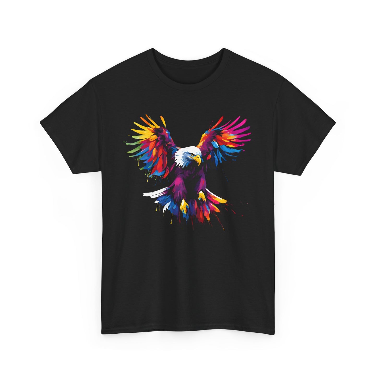 Vibrant Colorful Paint Splatter T-Shirt | Soaring Eagle