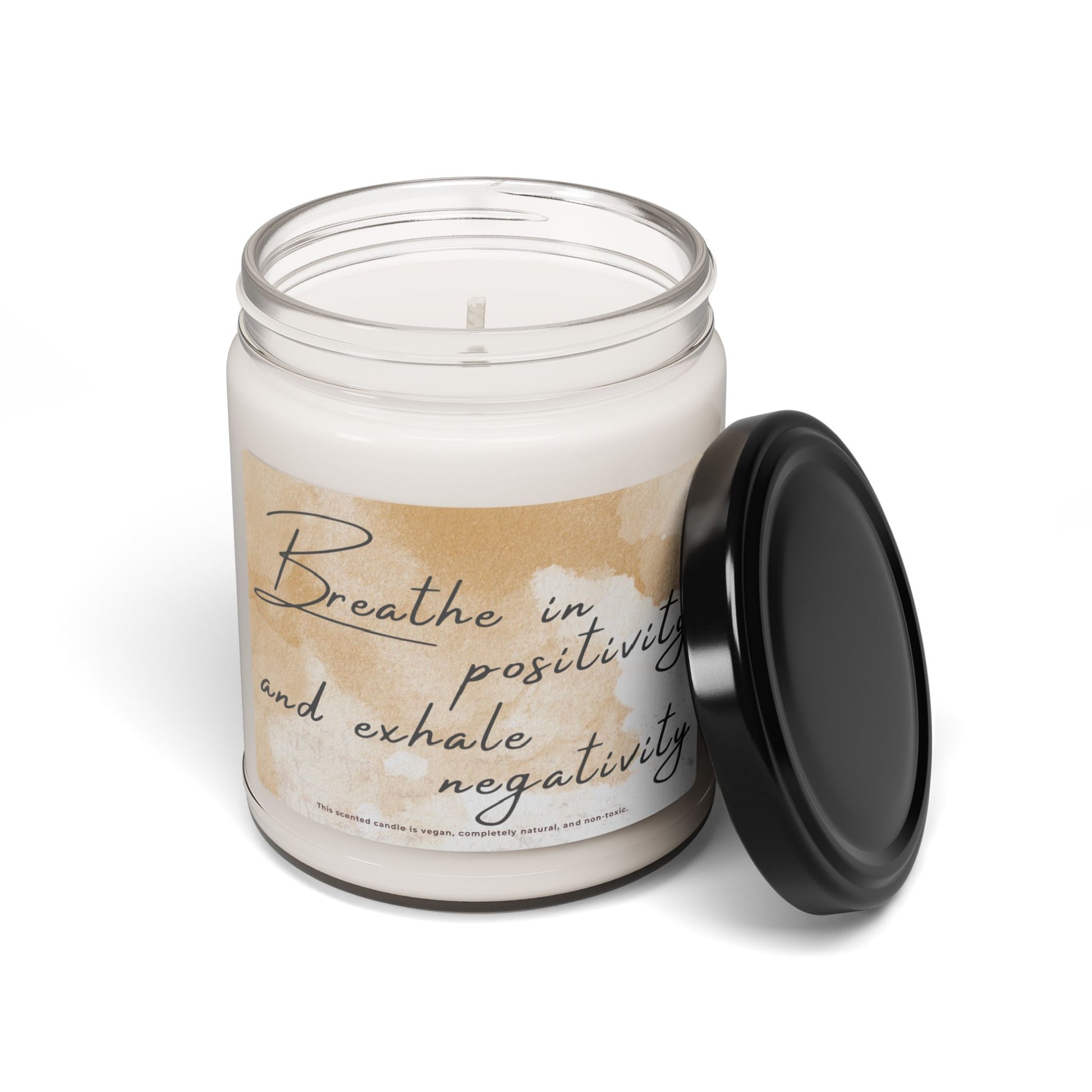 Scented Soy Candle | Breathe In Positivity and Exhale Negativity