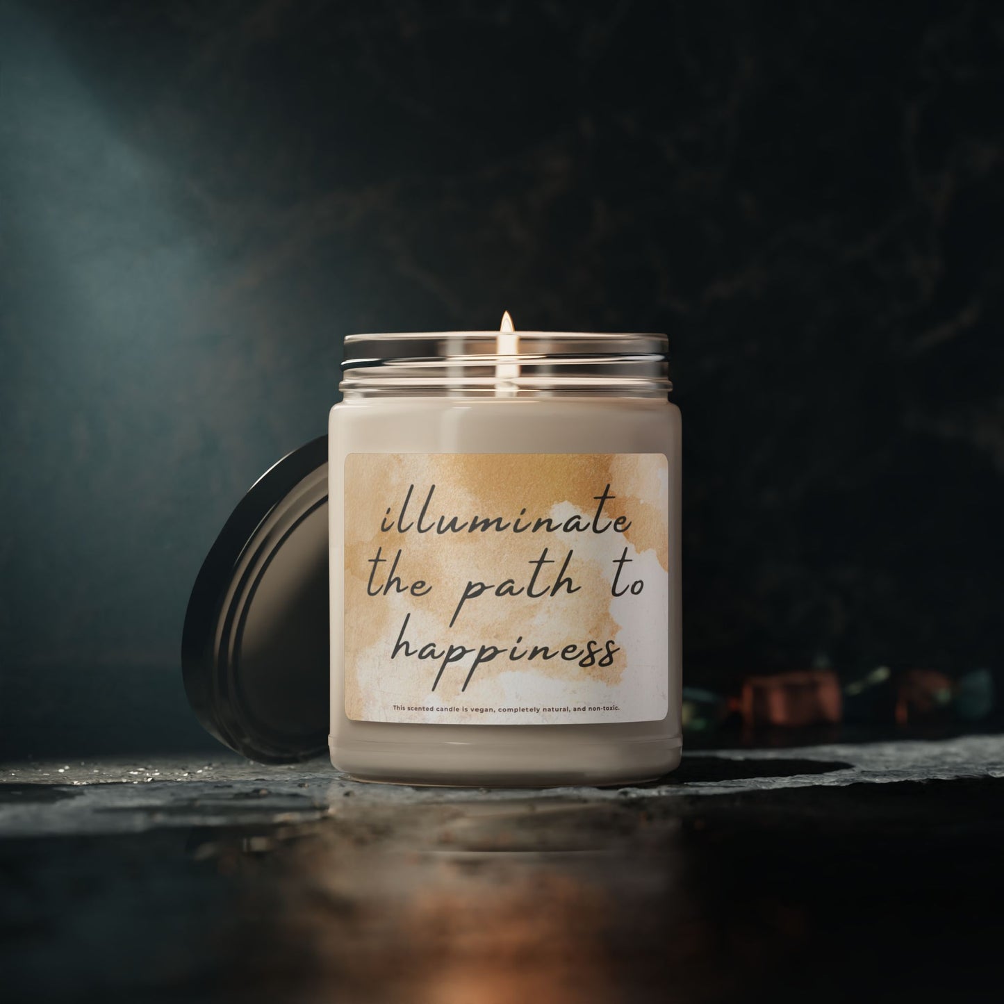 Scented Soy Candle | Illuminate the Path to Happiness