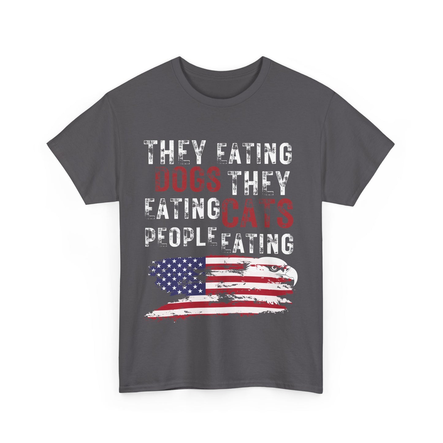 Show your pride | They Eating People Patriotic T-Shirt Charcoal