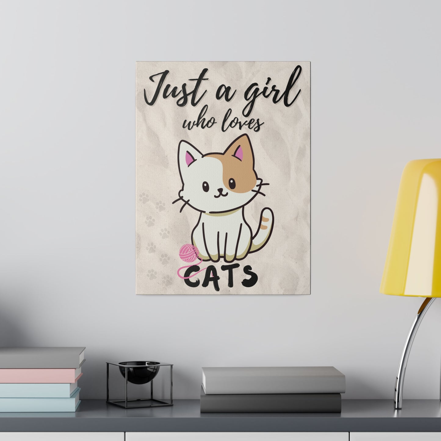 Just A Girl Who Loves | Cats Canvas